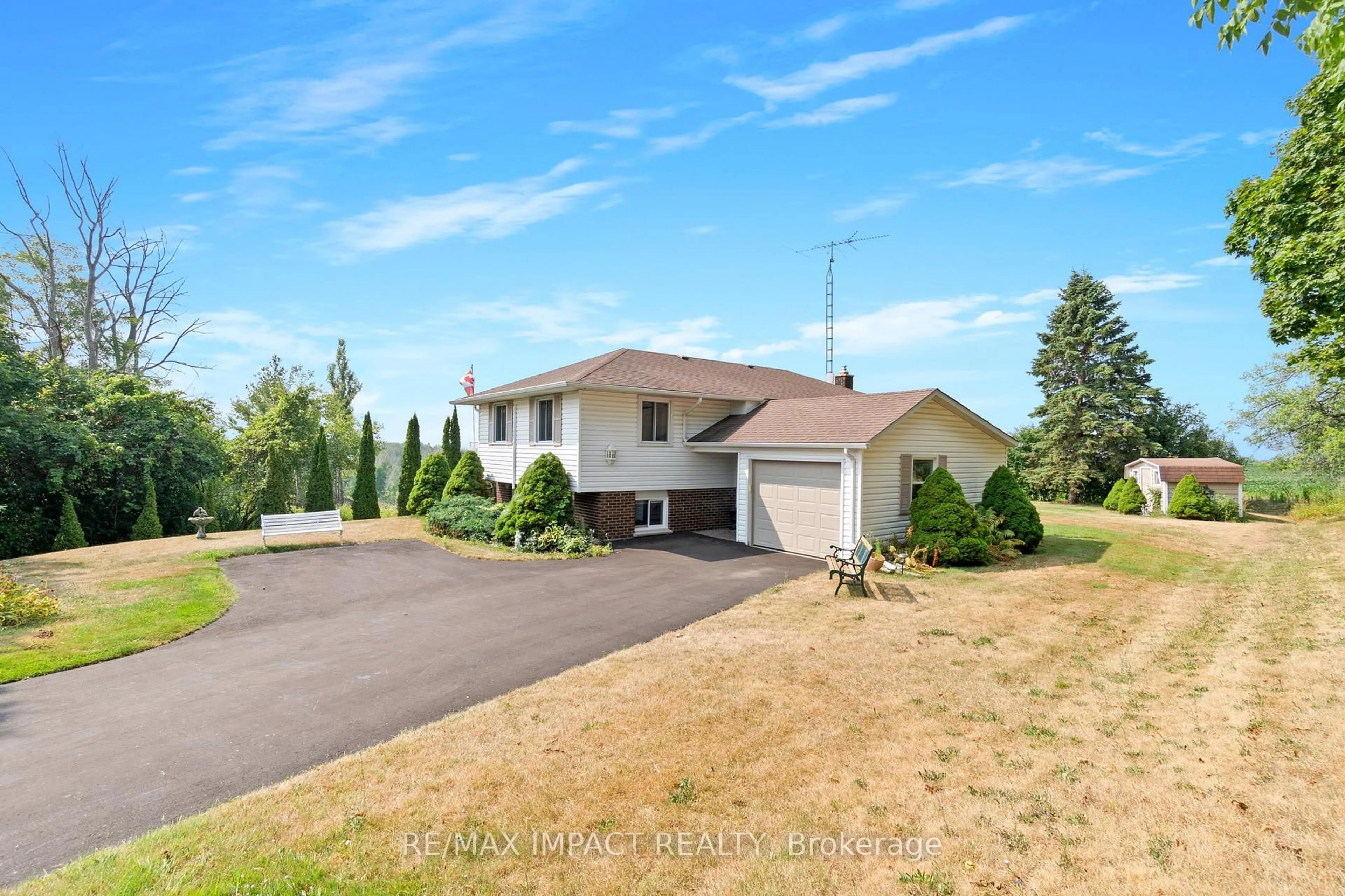 A pic from outside/outdoor area/front of a property/back of a property/a pic from drone, water/lake/river/ocean view for 1820 Stanton Rd, Cobourg Ontario K9A 4J8