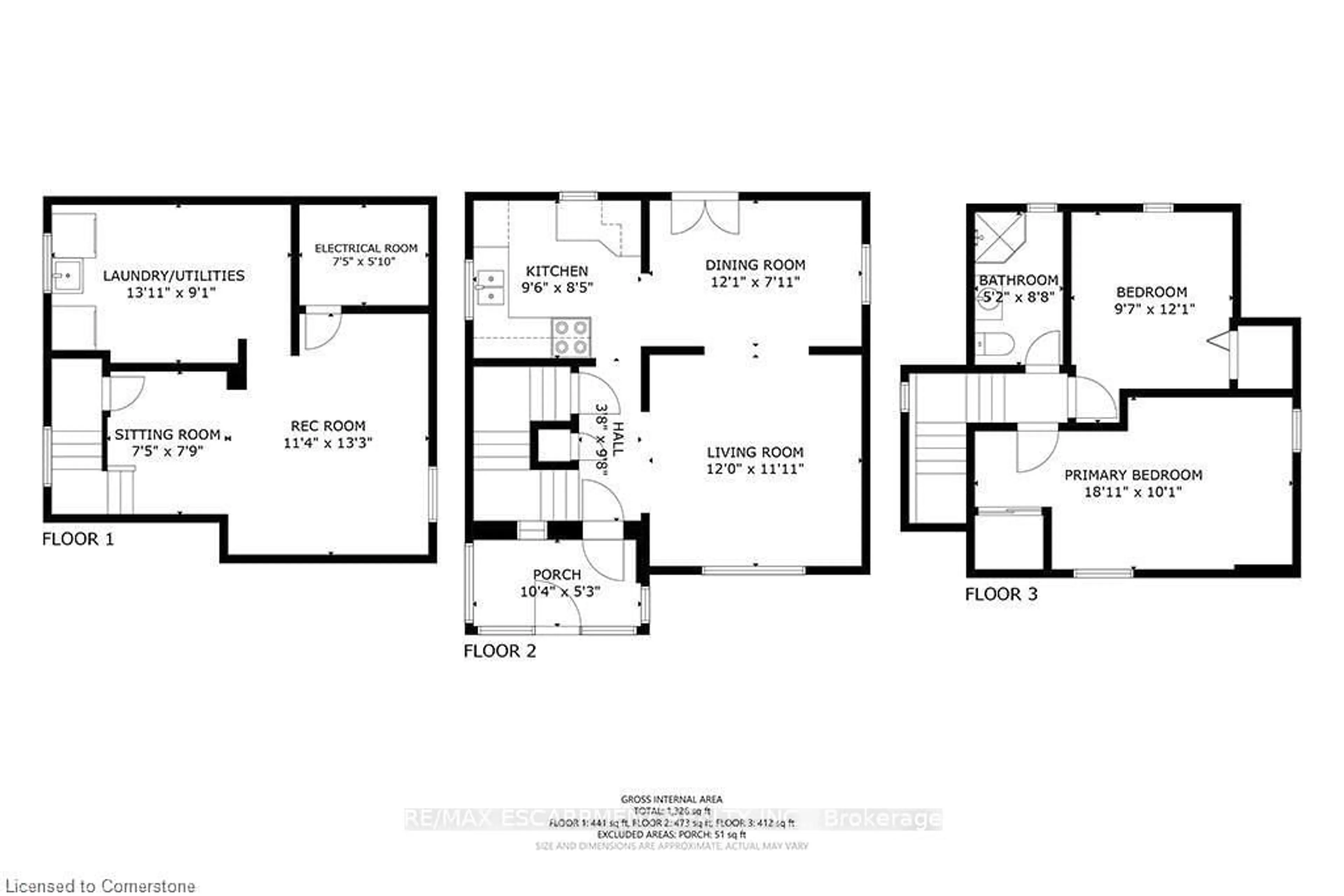Floor plan for 119 7th St, Hanover Ontario N4N 1G3