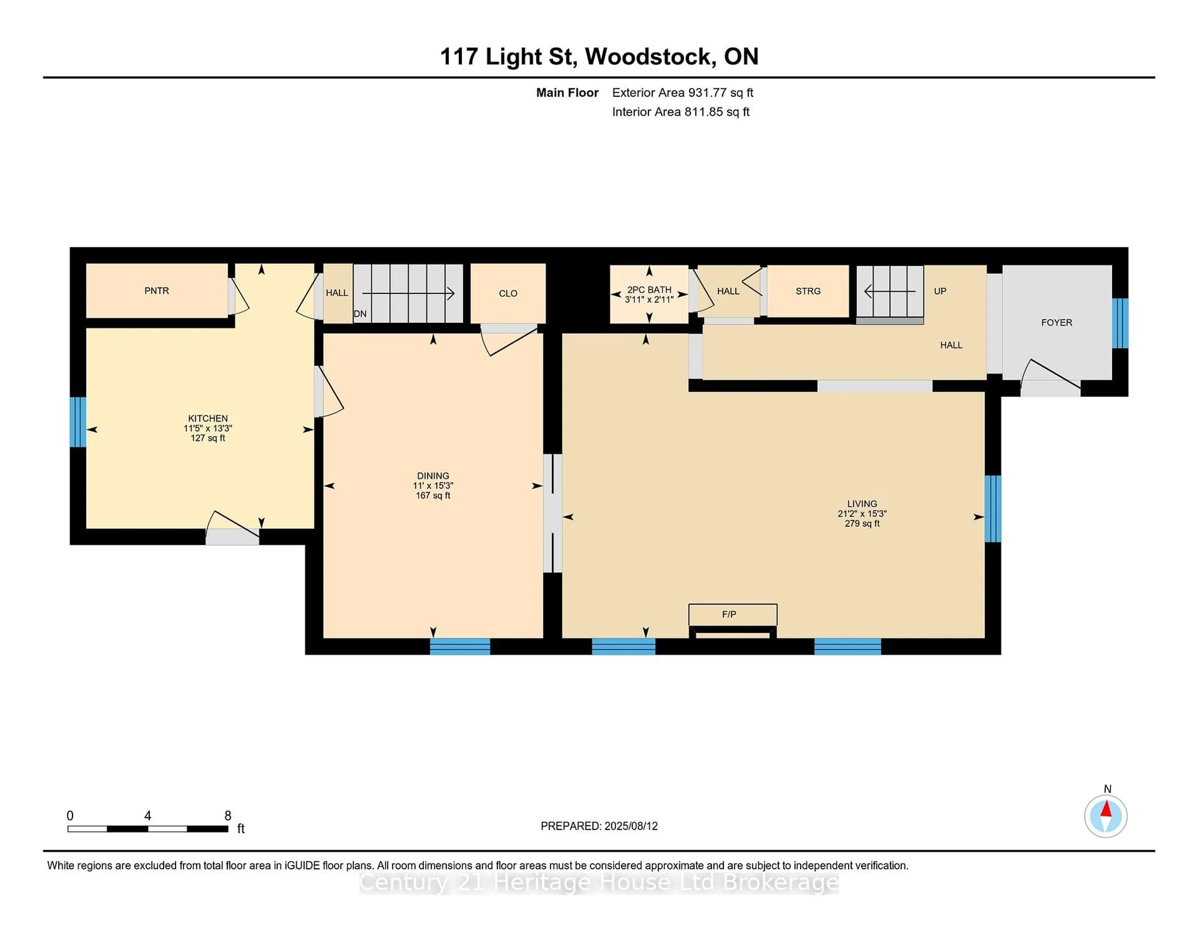 Floor plan for 117 Light St, Woodstock Ontario N4S 6H2