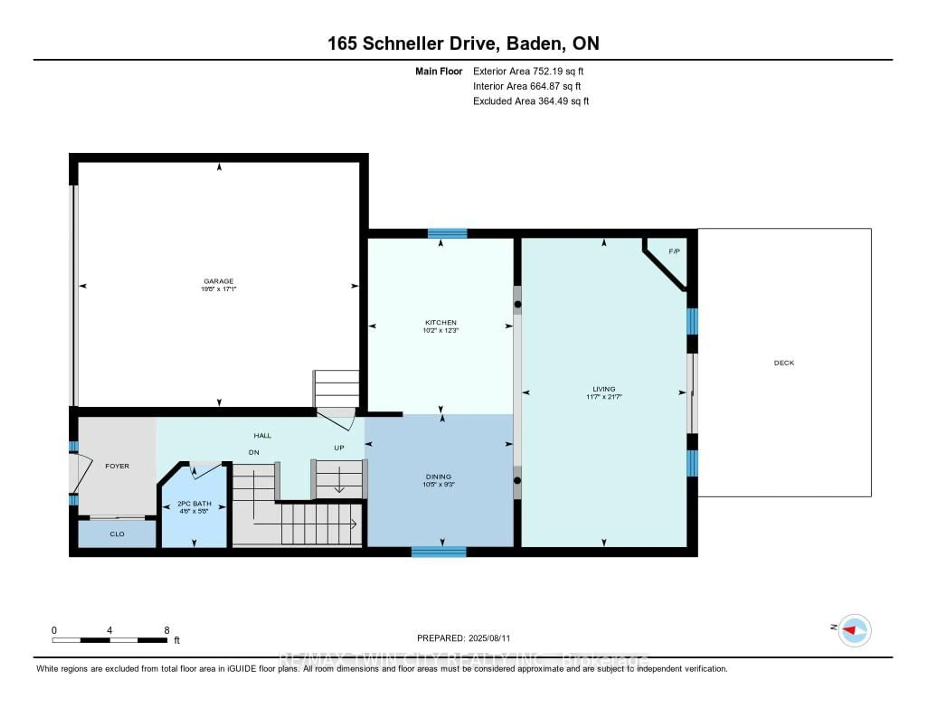 Floor plan for 165 Schneller Dr, Wilmot Ontario N3A 2L6
