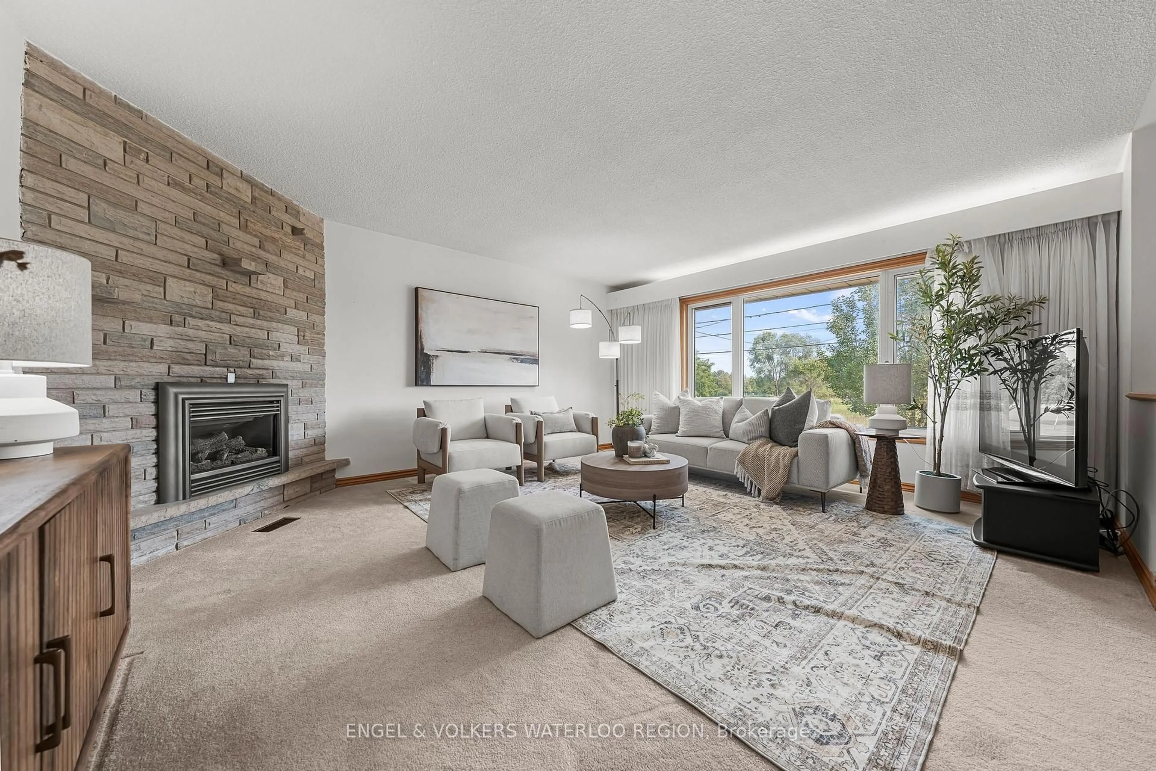 Living room with furniture, unknown for 161 Schweitzer St, Kitchener Ontario N2K 1C3