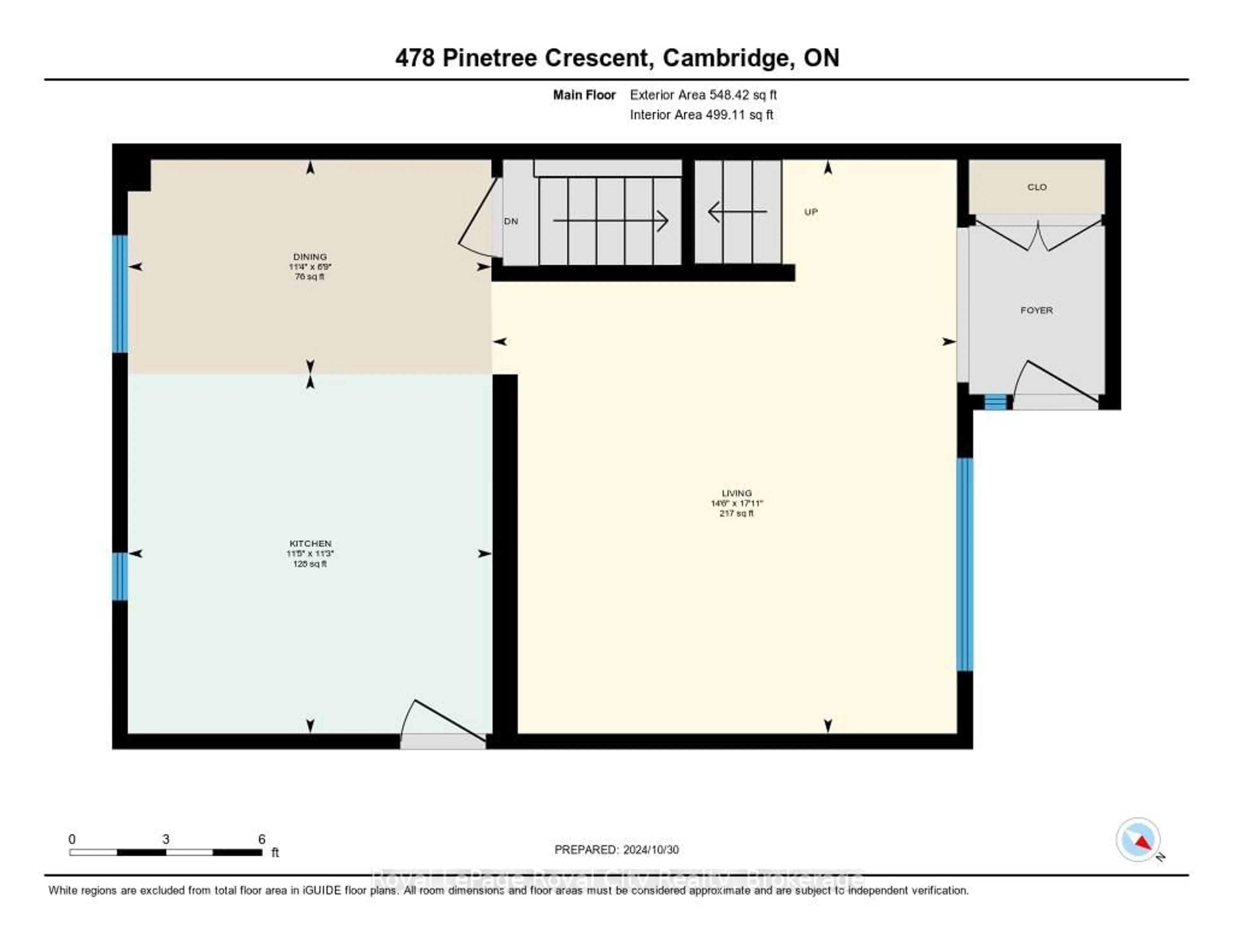 Floor plan for 478 Pinetree Cres, Cambridge Ontario N3H 4X5