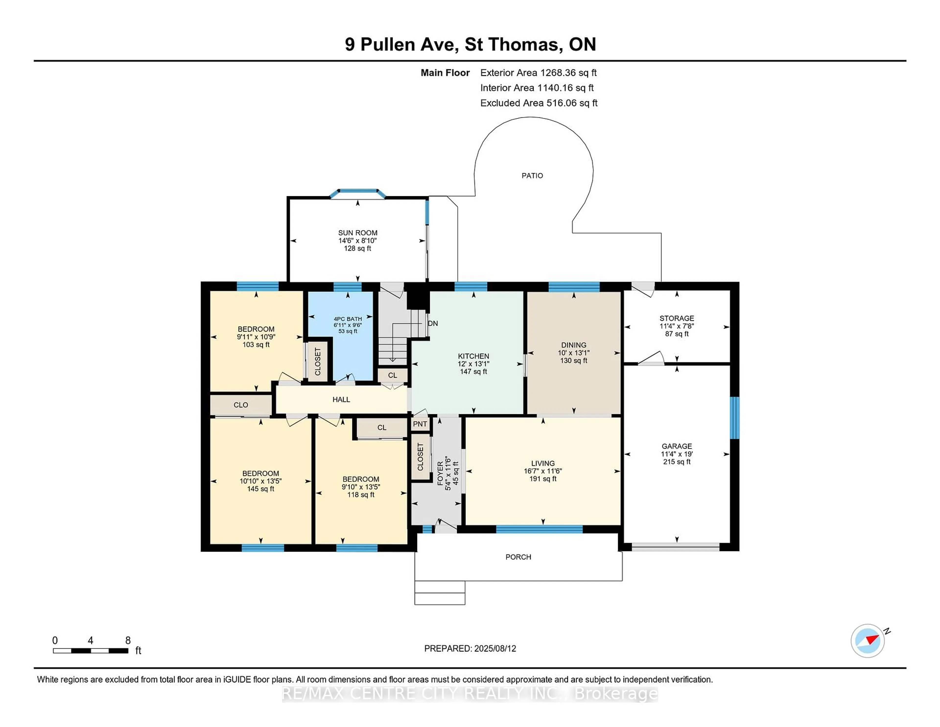 Floor plan for 9 Pullen Ave, St. Thomas Ontario N5R 4T5