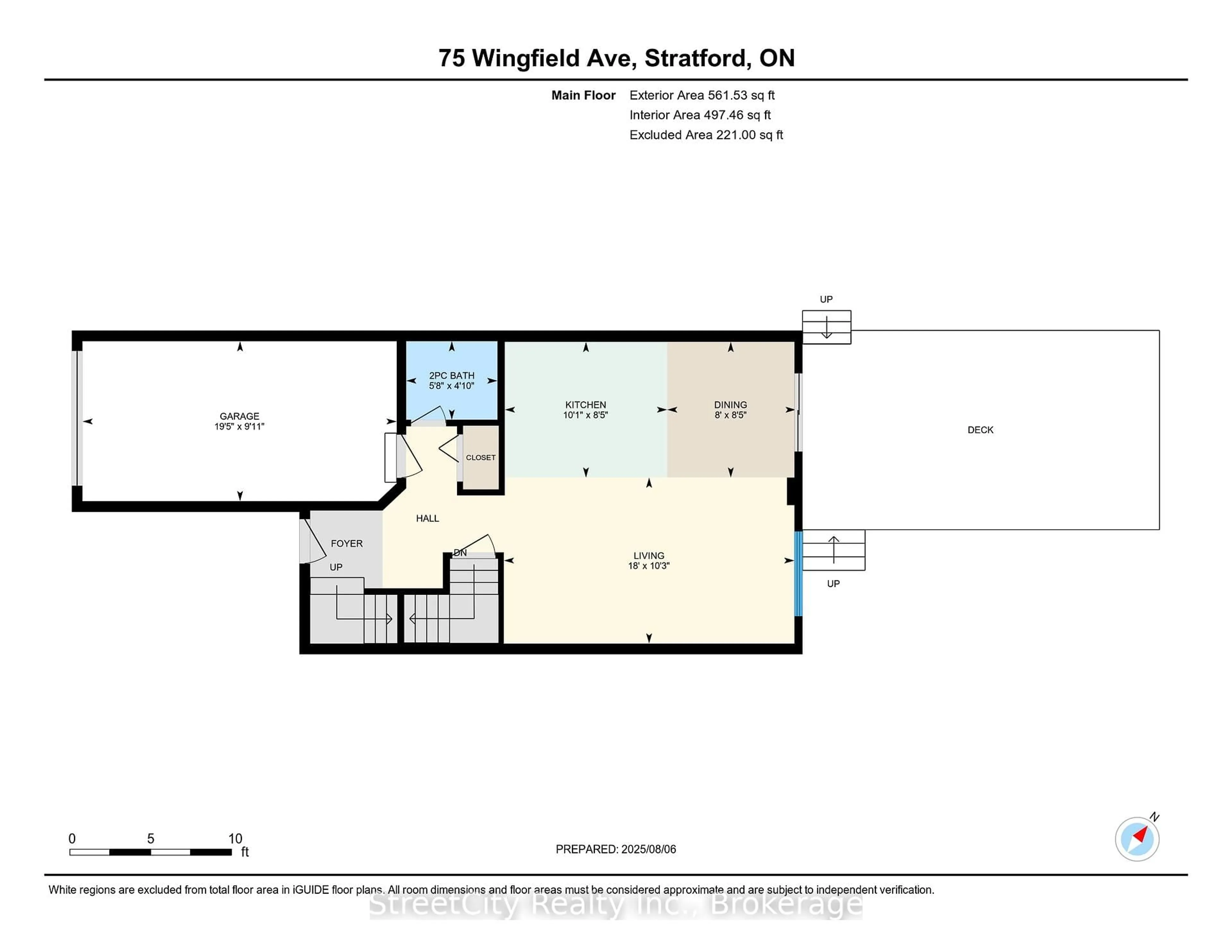 Floor plan for 75 Wingfield Ave, Stratford Ontario N5A 7R5