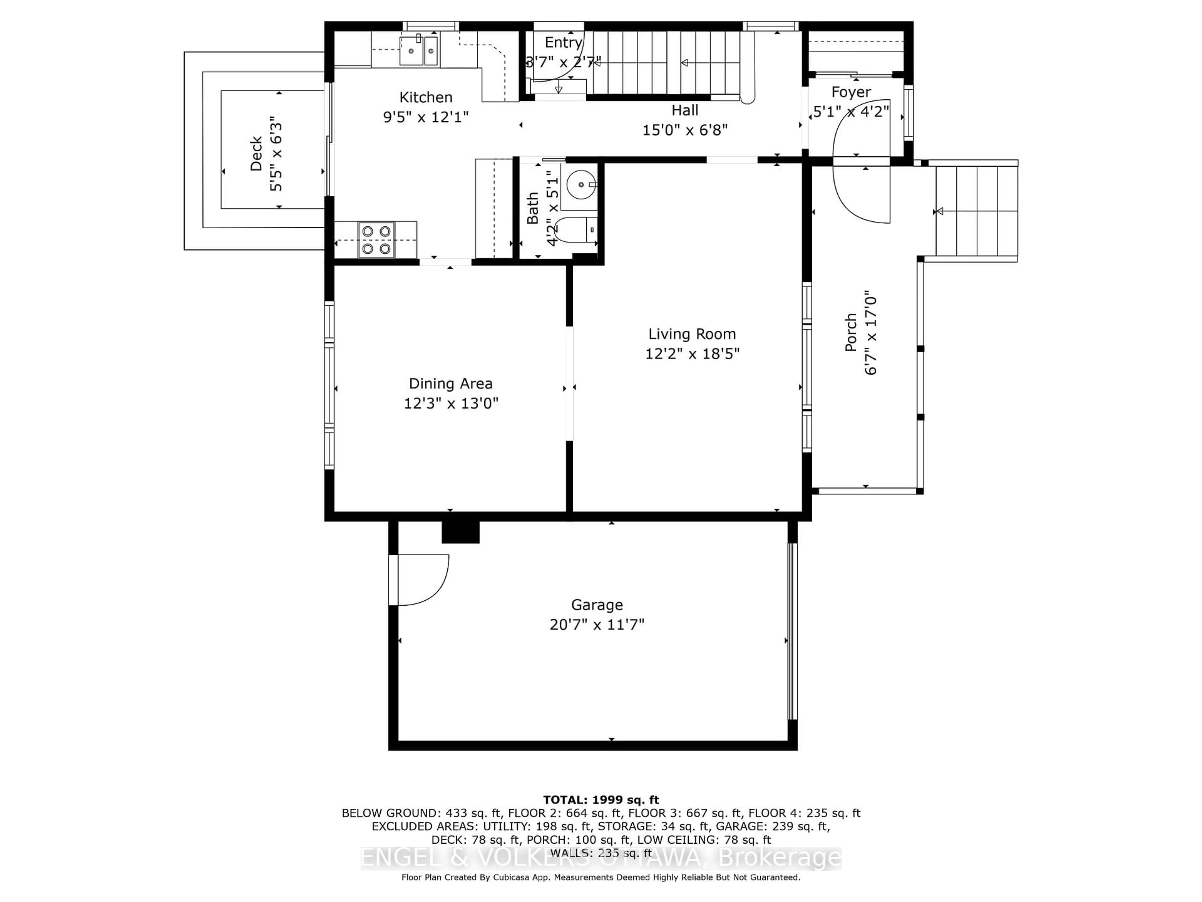 Floor plan for 14 Cameron Ave, Ottawa Ontario K1S 0W7