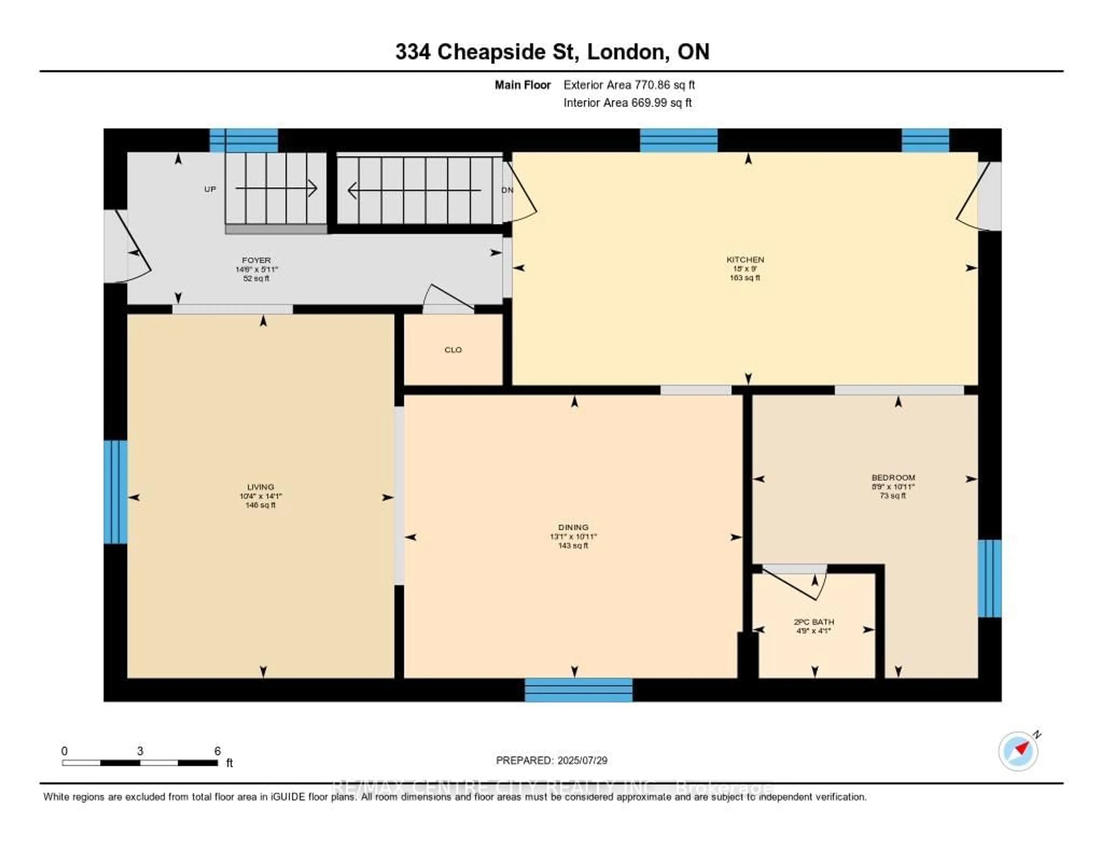 Floor plan for 334 Cheapside St, London East Ontario N6A 2A6