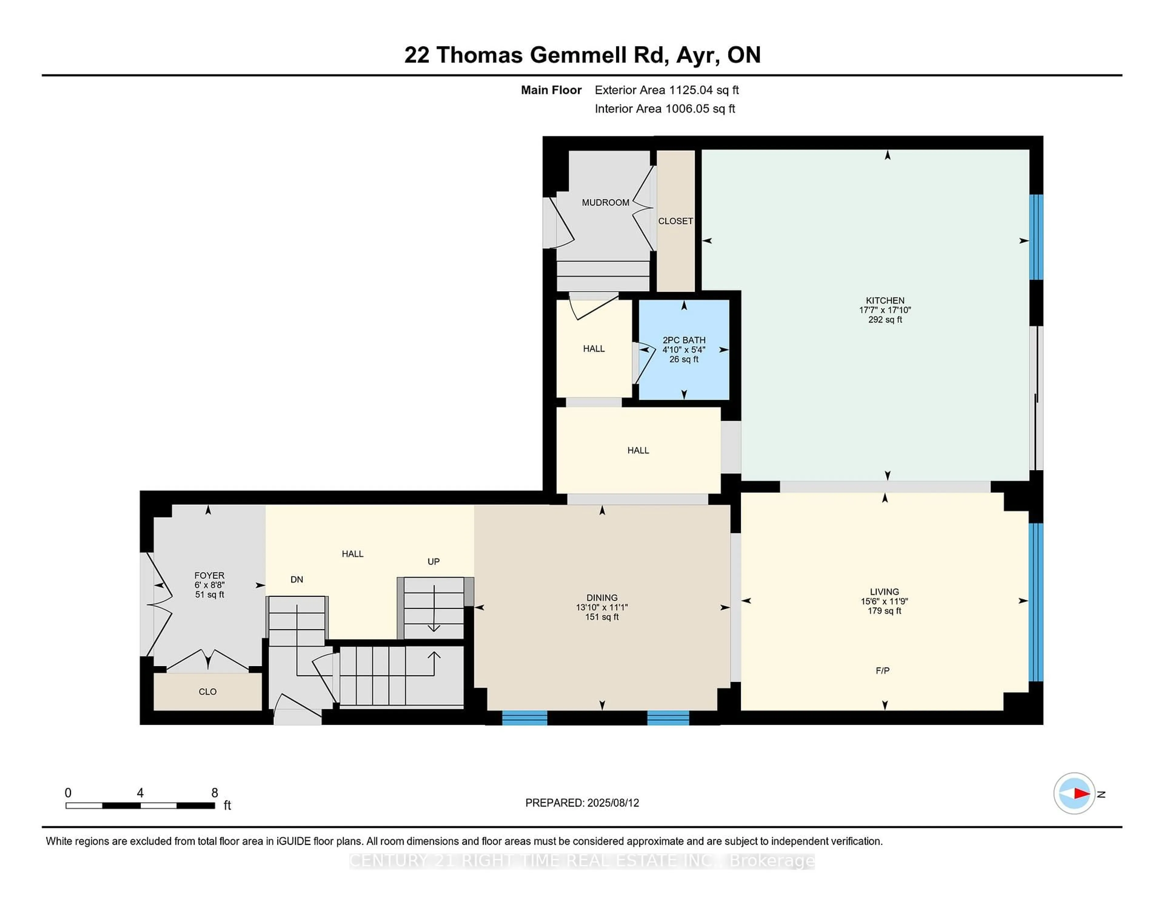 Floor plan for 22 Thomas Gemmell Rd, North Dumfries Ontario N0B 1E0