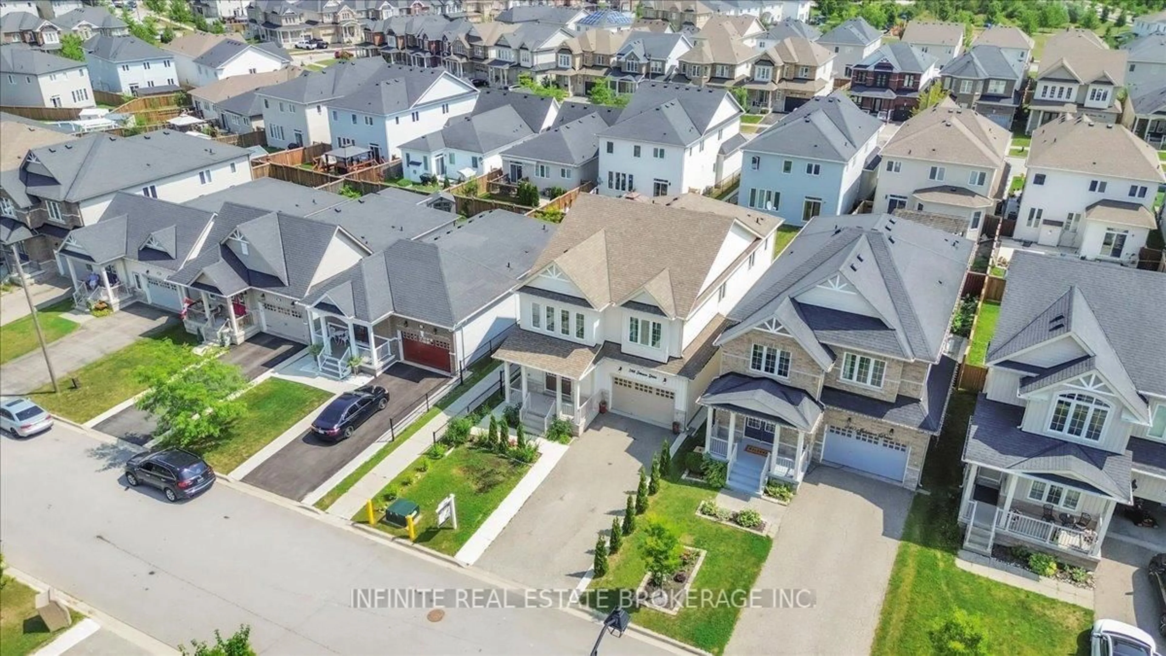 A pic from outside/outdoor area/front of a property/back of a property/a pic from drone, street for 244 Johnson Dr, Shelburne Ontario L9V 3V7