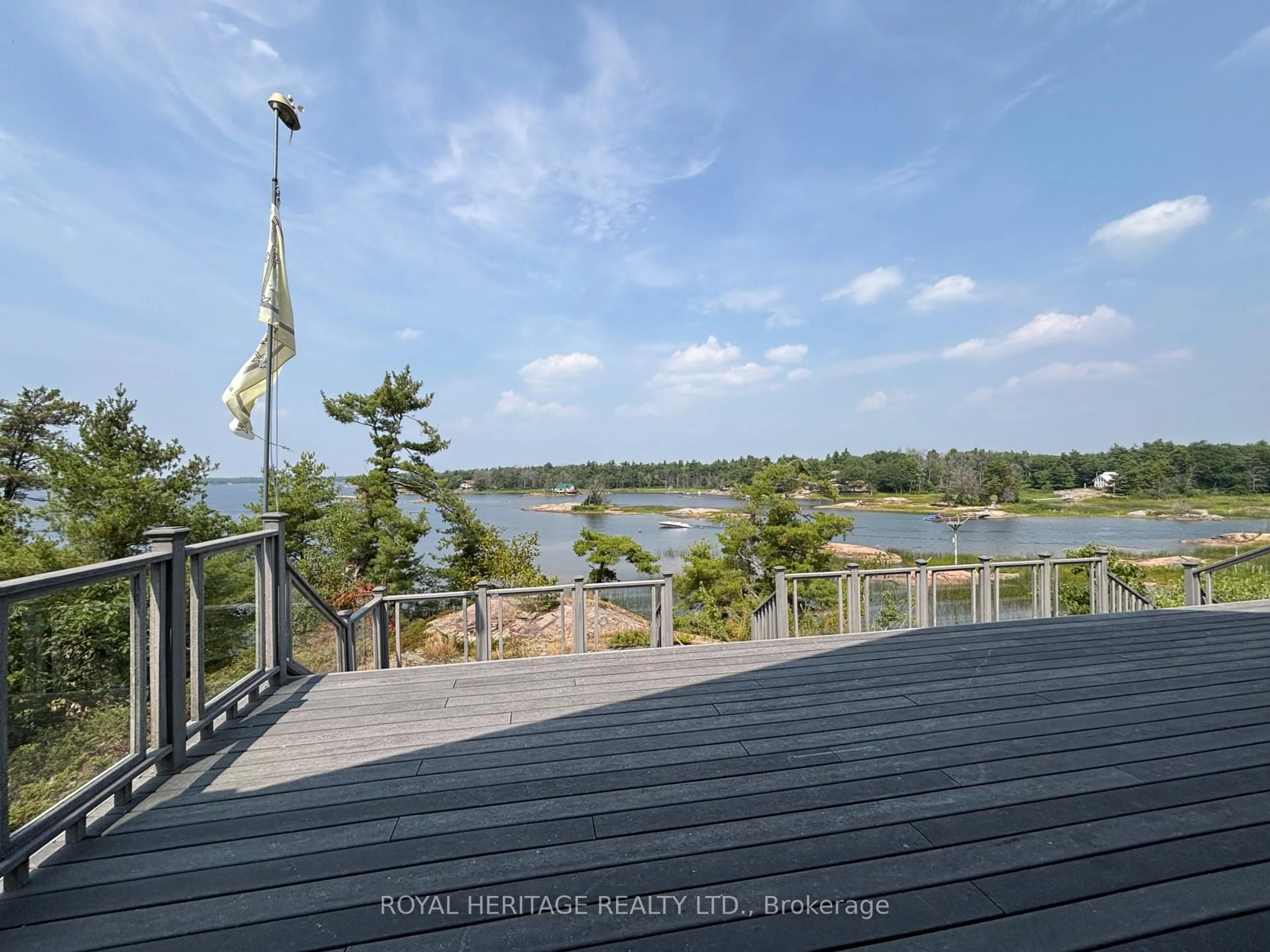 Patio, water/lake/river/ocean view for 7224 Is 630 Georgian Bay Island, Georgian Bay Ontario P0E 1E0