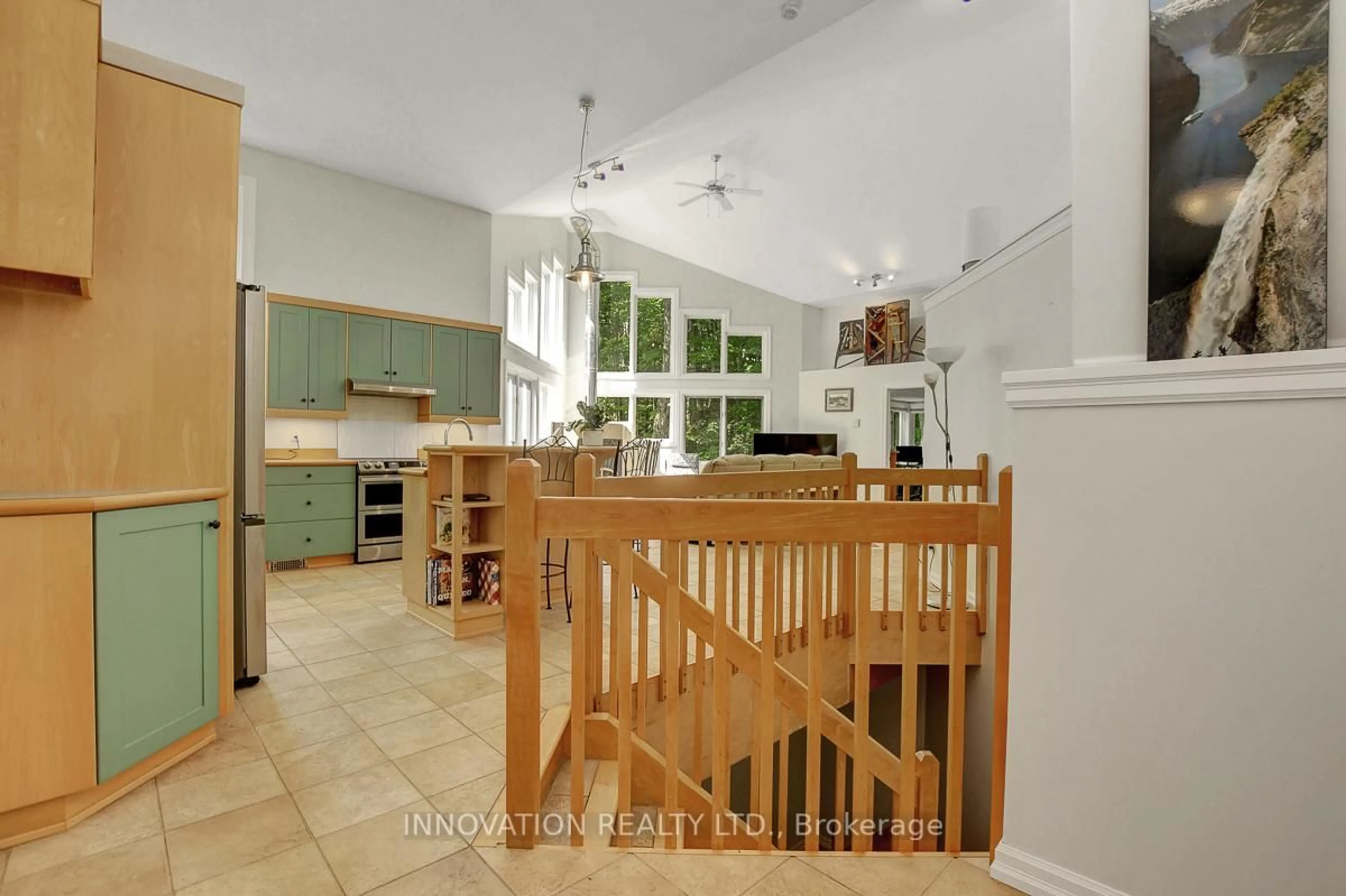 Open concept kitchen, ceramic/tile floor for 5149 Carp Rd, Kinburn Ontario K0A 2H0