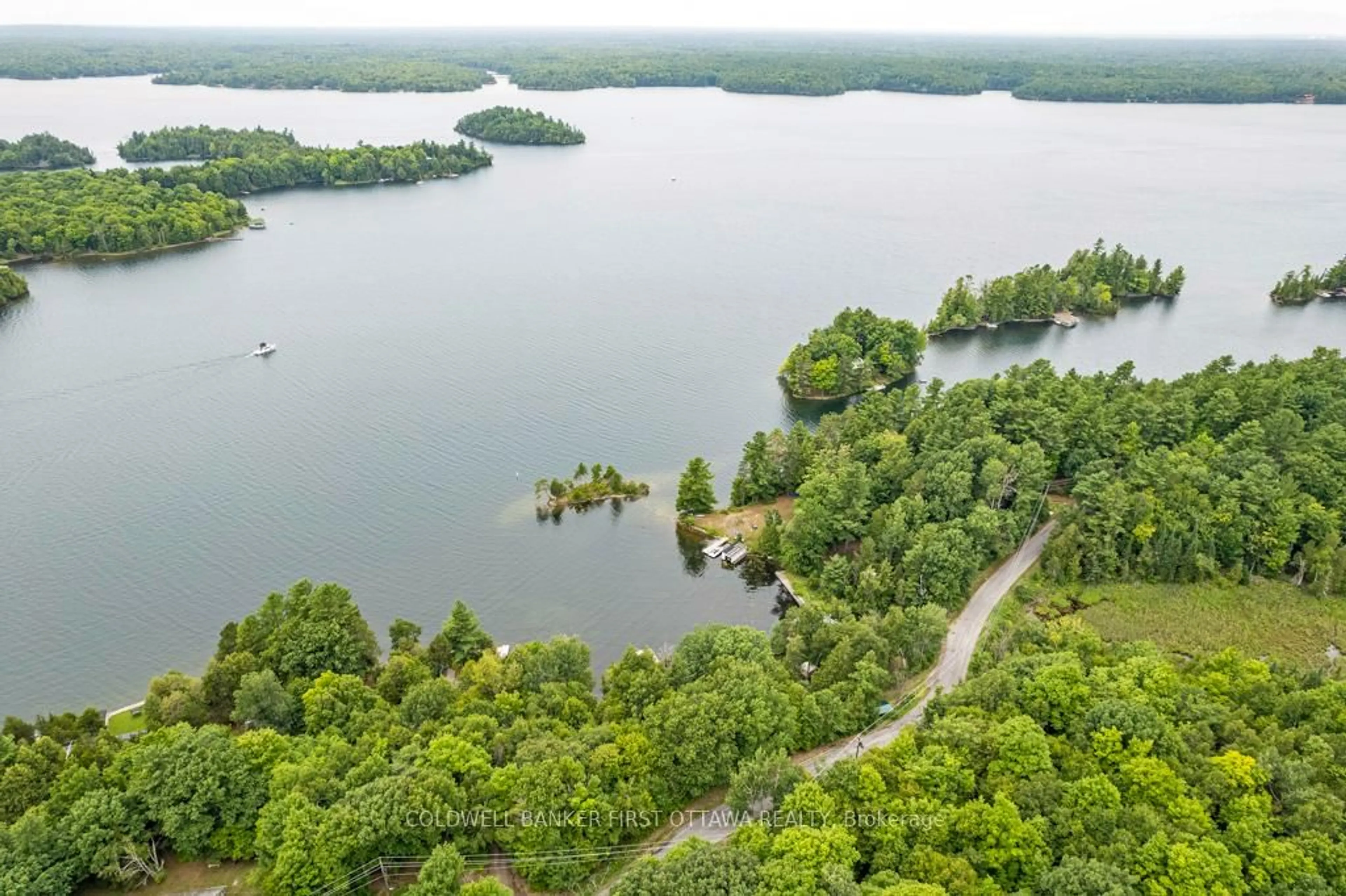 A pic from outside/outdoor area/front of a property/back of a property/a pic from drone, water/lake/river/ocean view for 4712 Briton Houghton Bay Rd, Rideau Lakes Ontario K0G 1V0