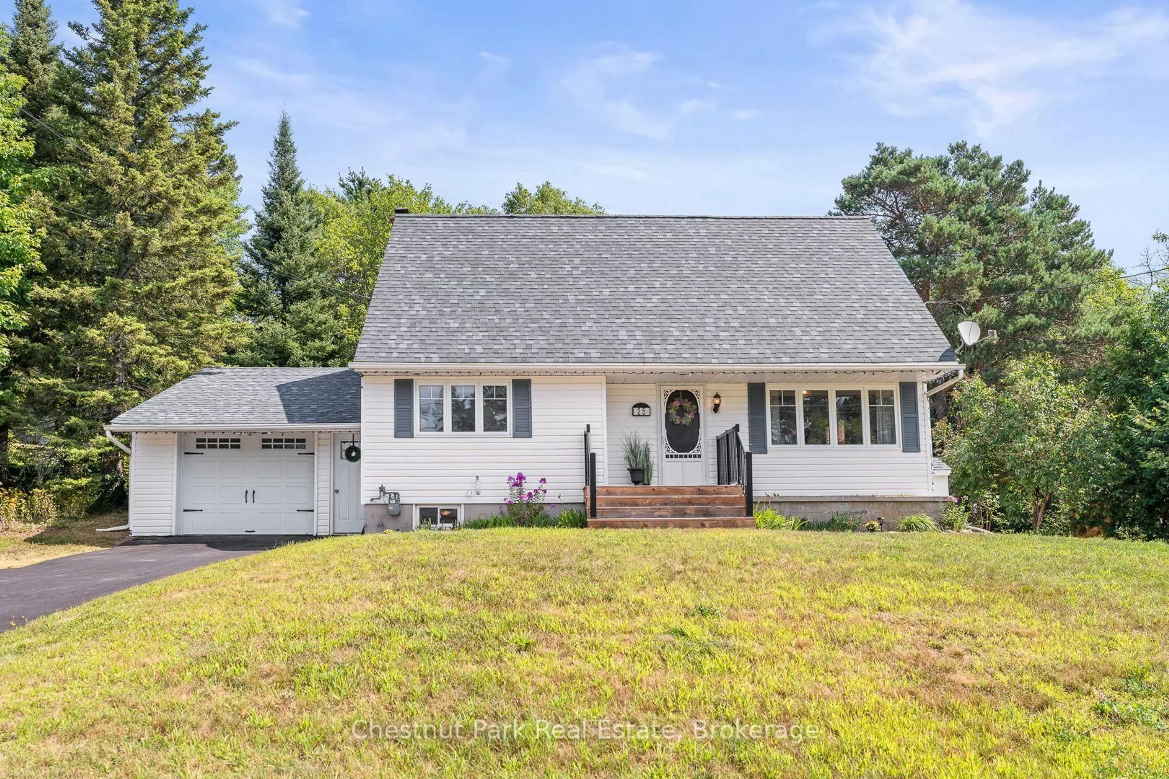 Home with vinyl exterior material, street for 25 Eagle Lake Rd, South River Ontario P0A 1X0