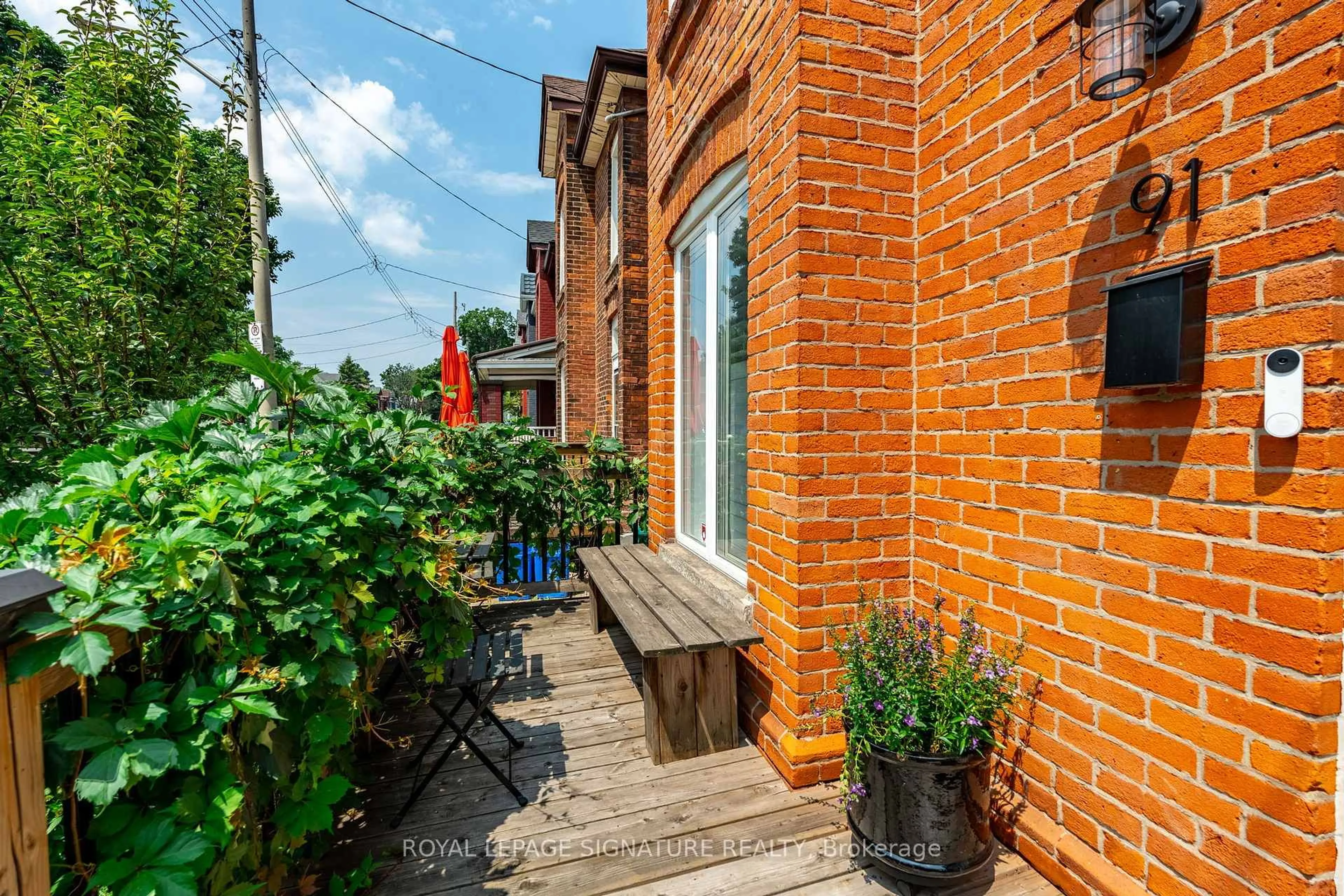 Patio, street for 91 Francis St, Hamilton Ontario L8L 3V4
