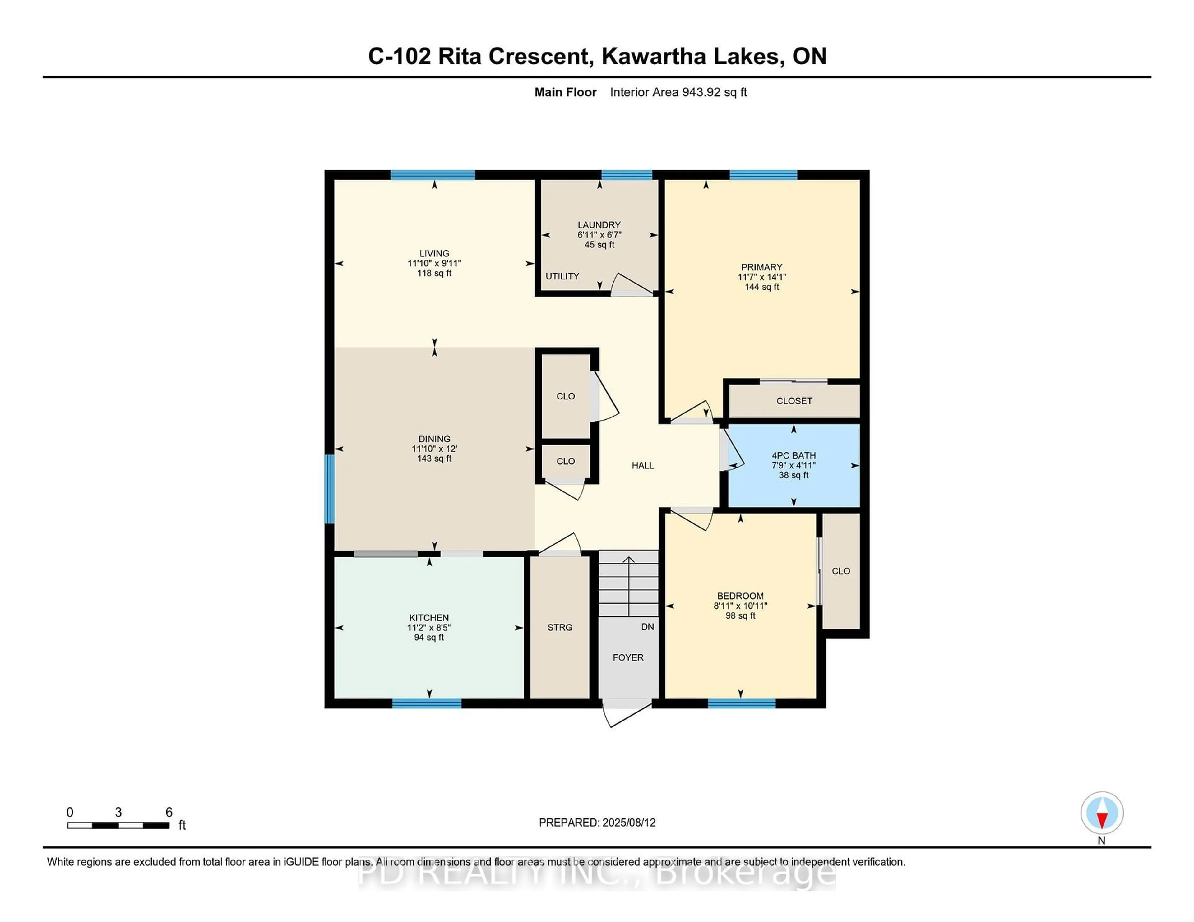 Floor plan for 102 Rita Cres #C, Kawartha Lakes Ontario K0L 2W0