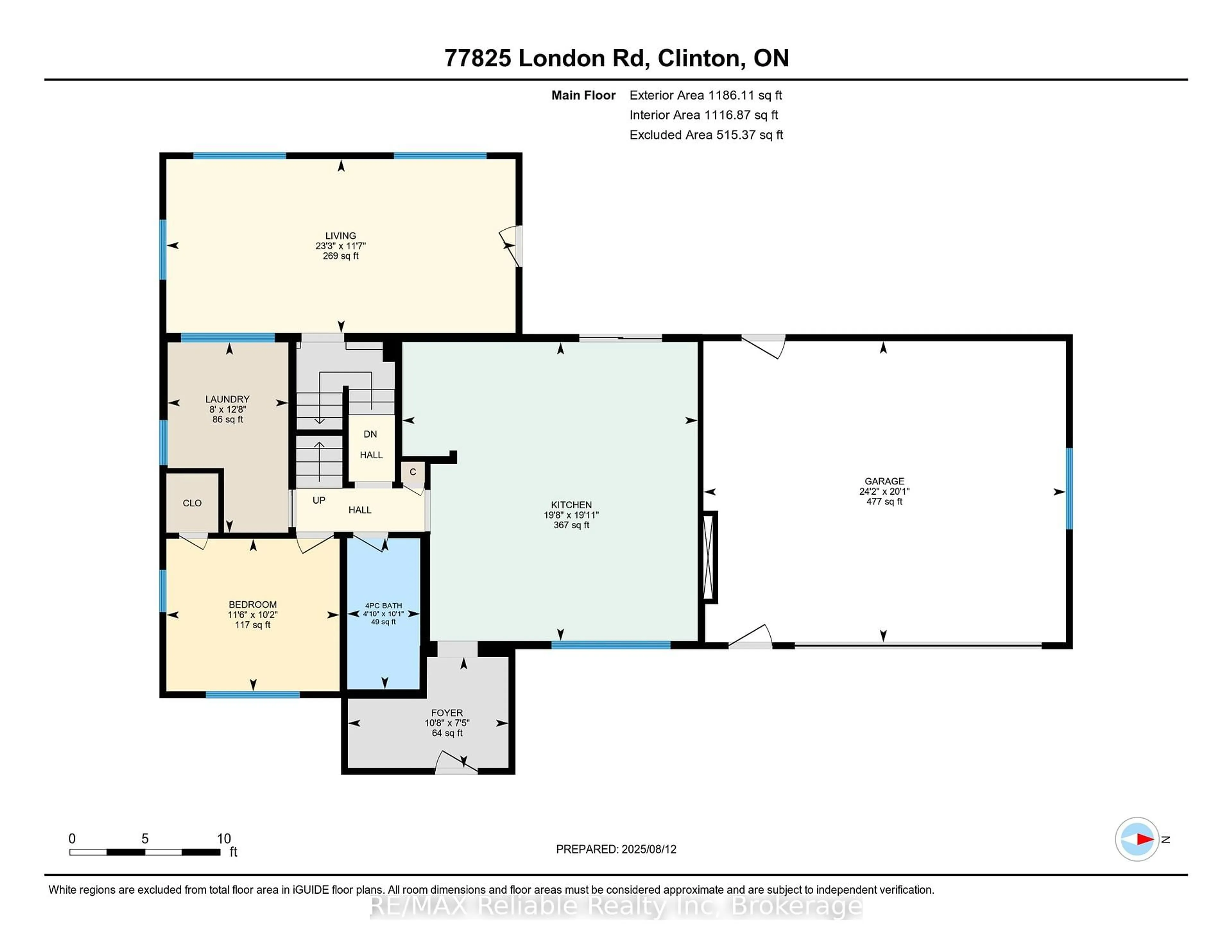 Floor plan for 77825 London Rd, Central Huron Ontario N0M 1L0