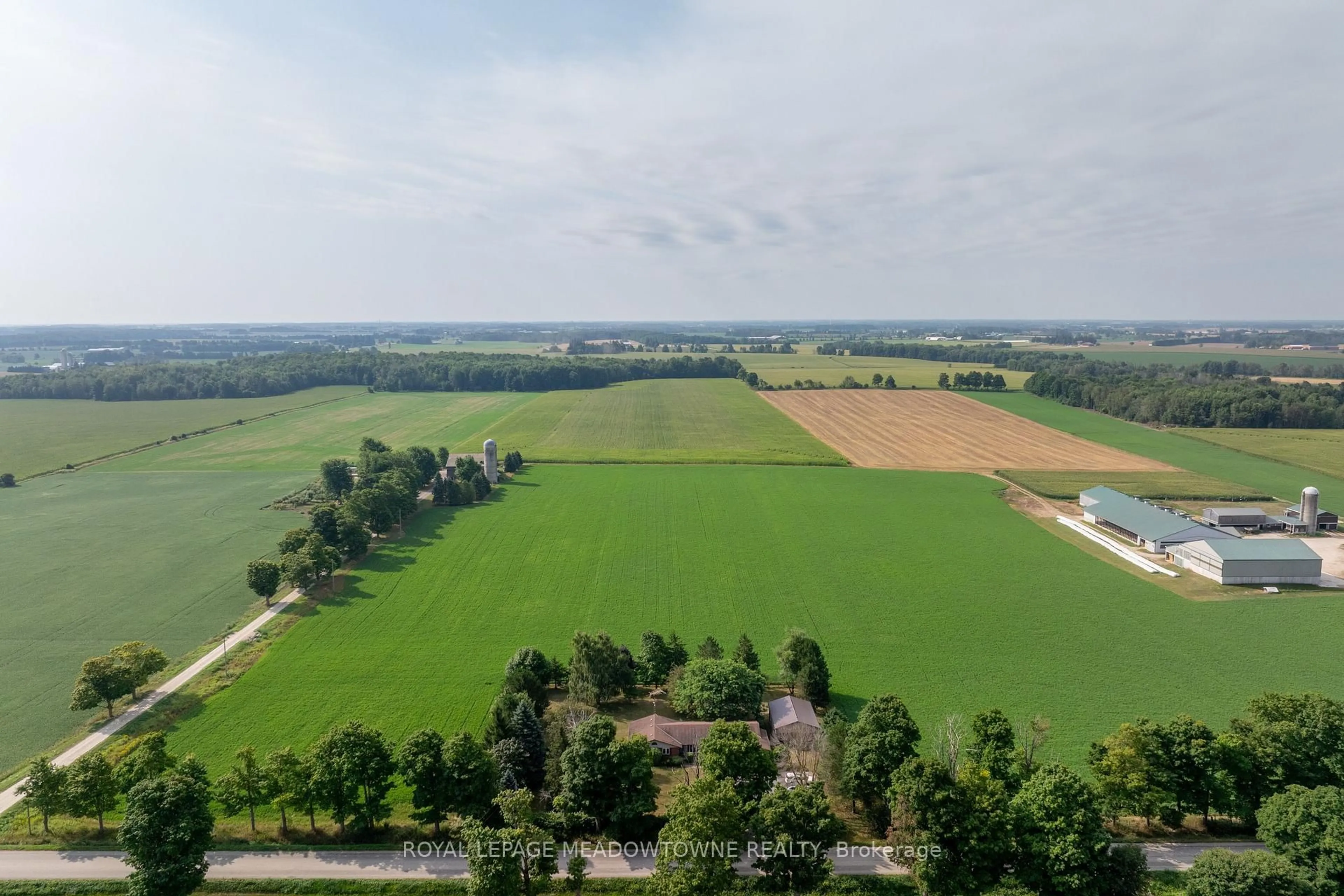 A pic from outside/outdoor area/front of a property/back of a property/a pic from drone, unknown for 6737 4th Line, Wellington North Ontario N0G 2P0