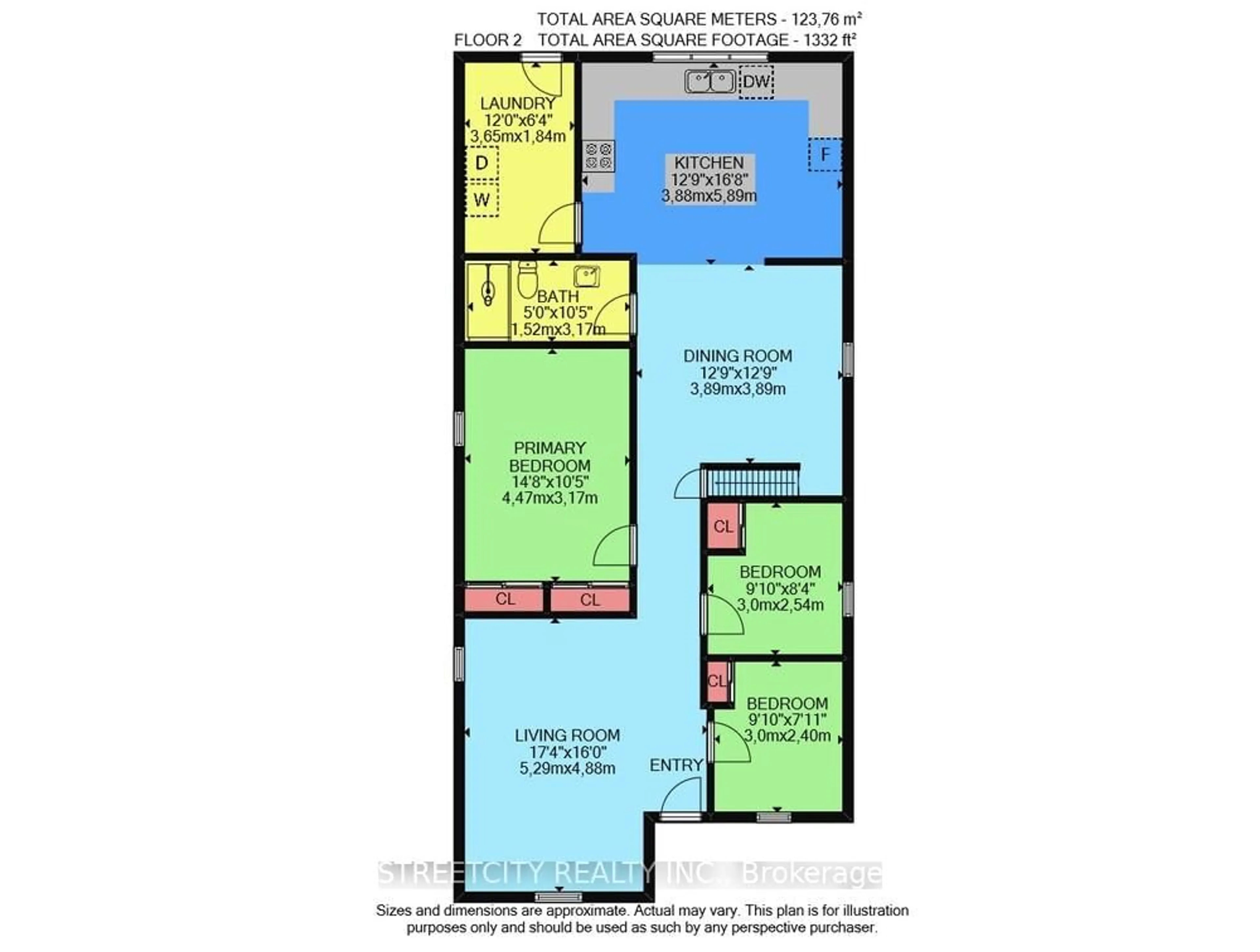 Floor plan for 7 Myrtle St, St. Thomas Ontario N5R 2E6