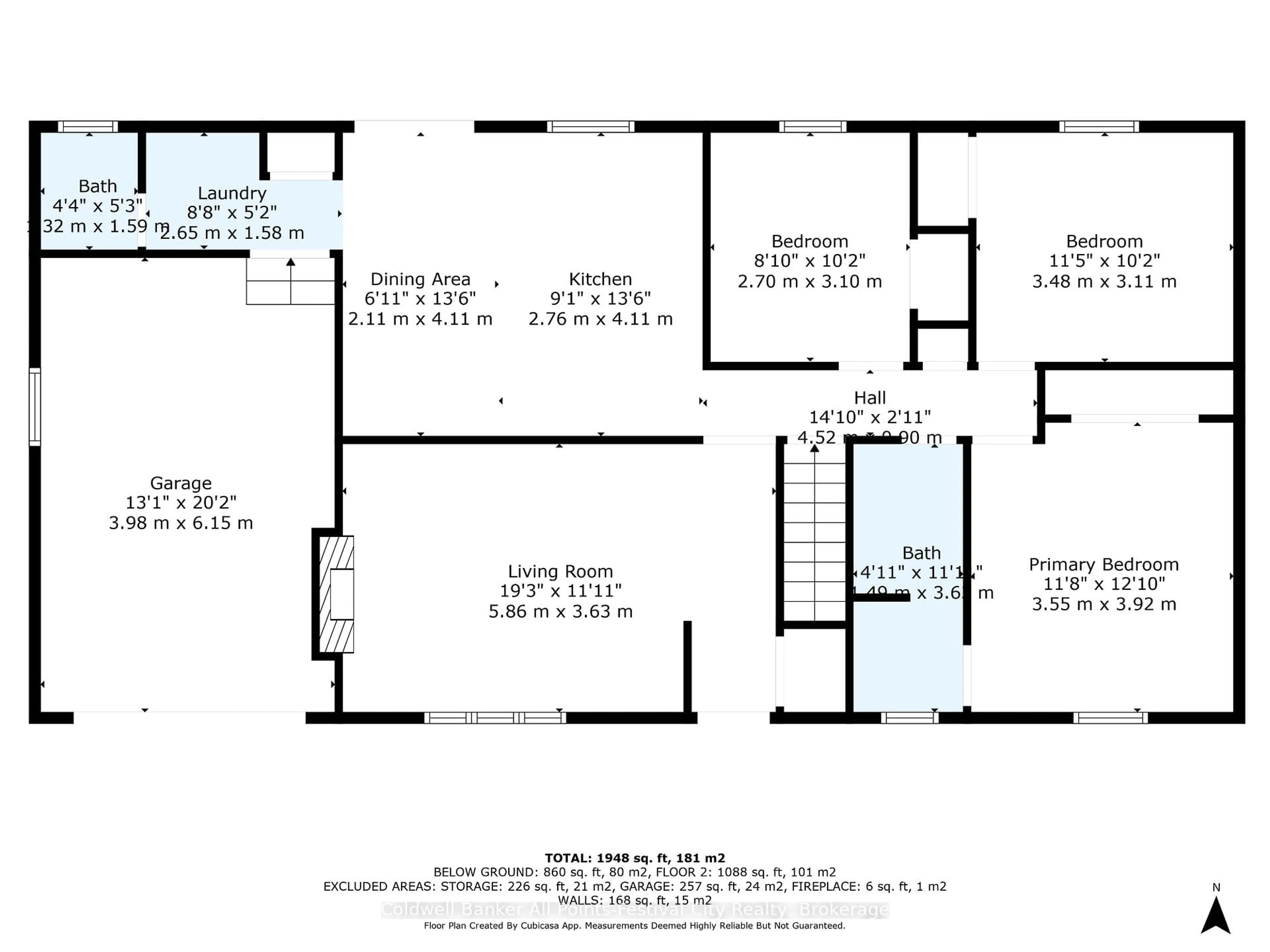 Floor plan for 215 Bennett St, Goderich Ontario N7A 1A8