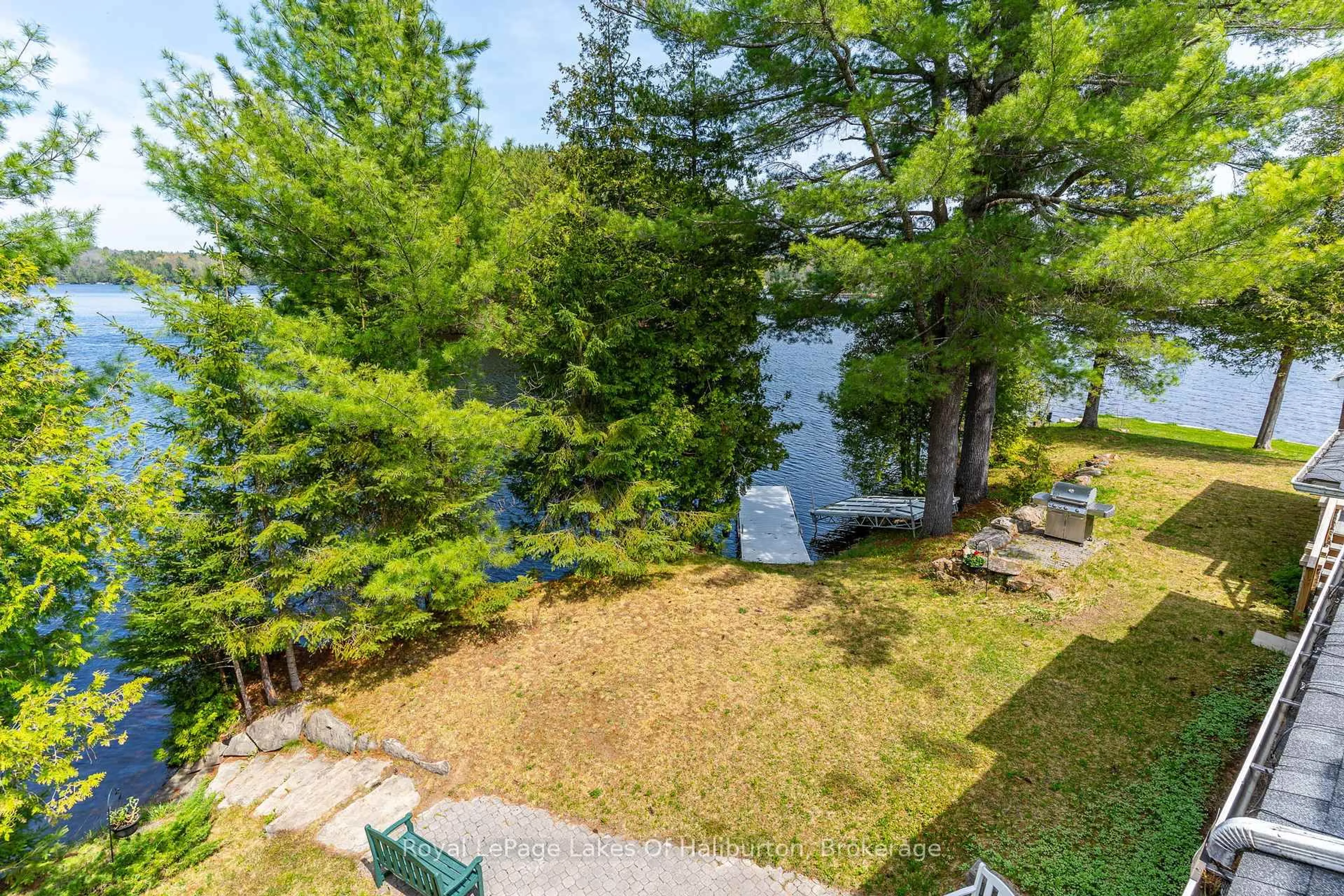 Patio, water/lake/river/ocean view for 1089 Pioneer Rd, Highlands East Ontario K0M 1R0