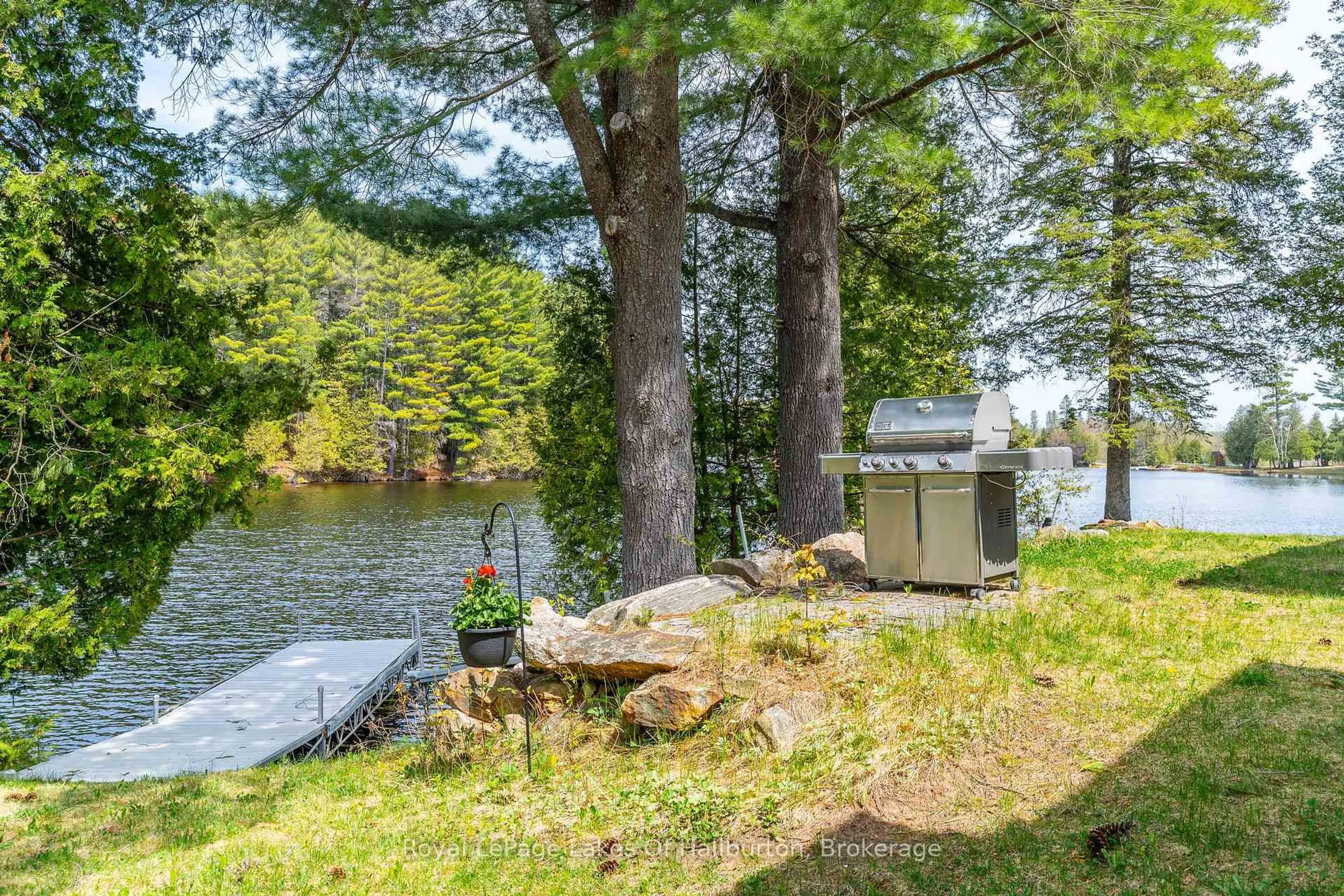 Patio, water/lake/river/ocean view for 1089 Pioneer Rd, Highlands East Ontario K0M 1R0