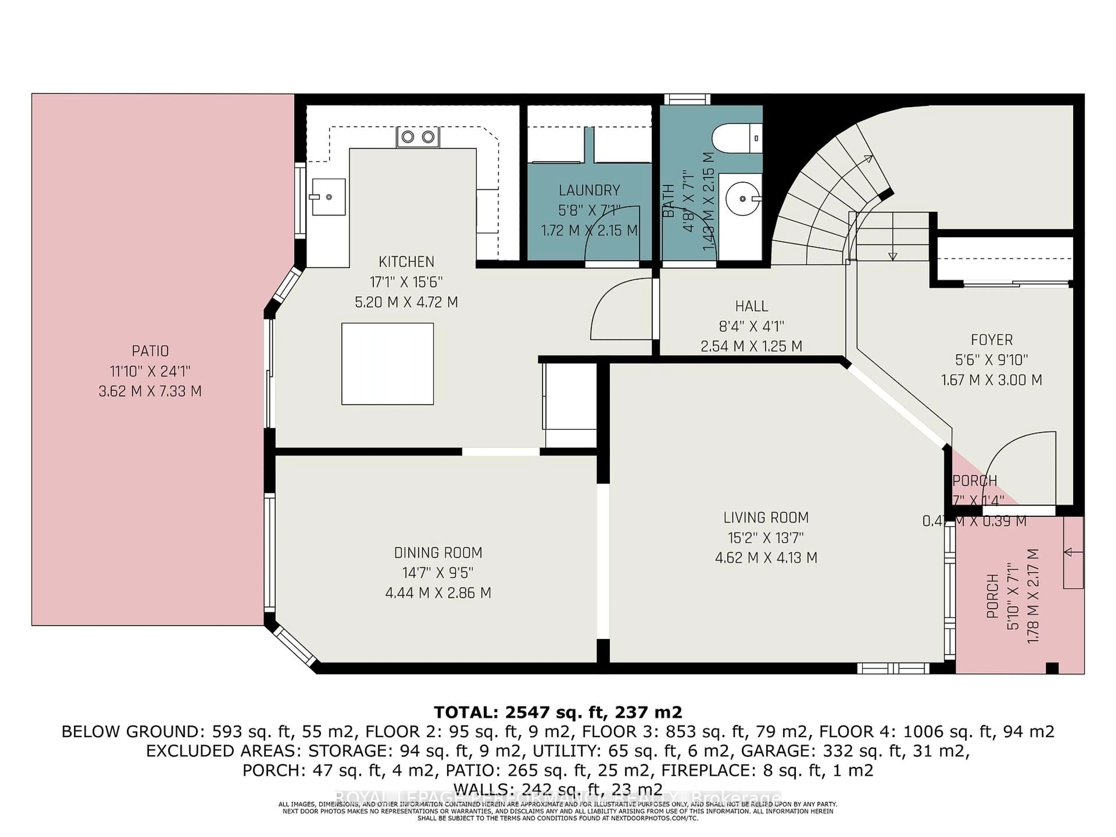 Floor plan for 887 Bideford St, Ottawa Ontario K4A 2C4