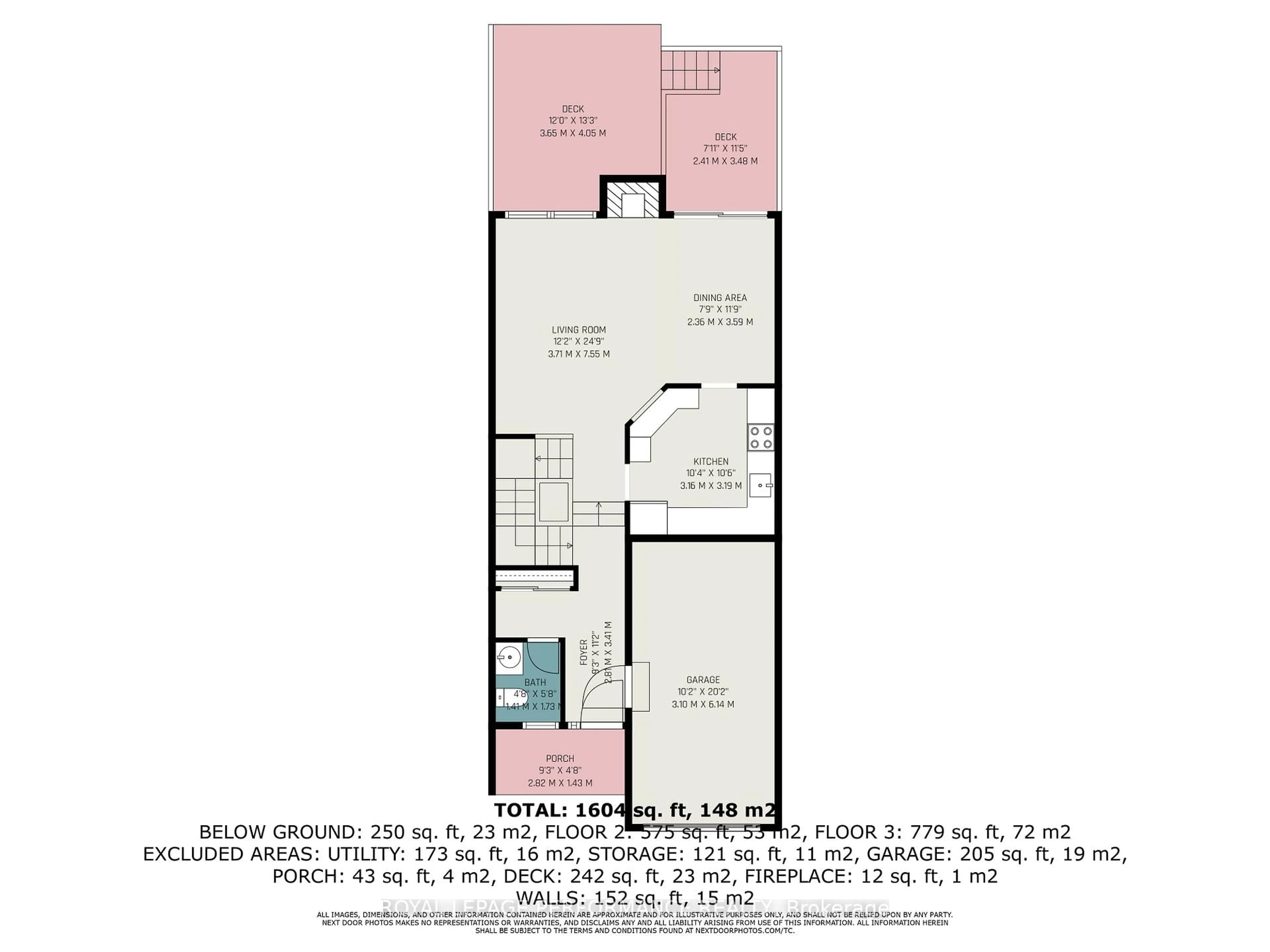 Floor plan for 37 Willwood Cres, Ottawa Ontario K2J 4B2