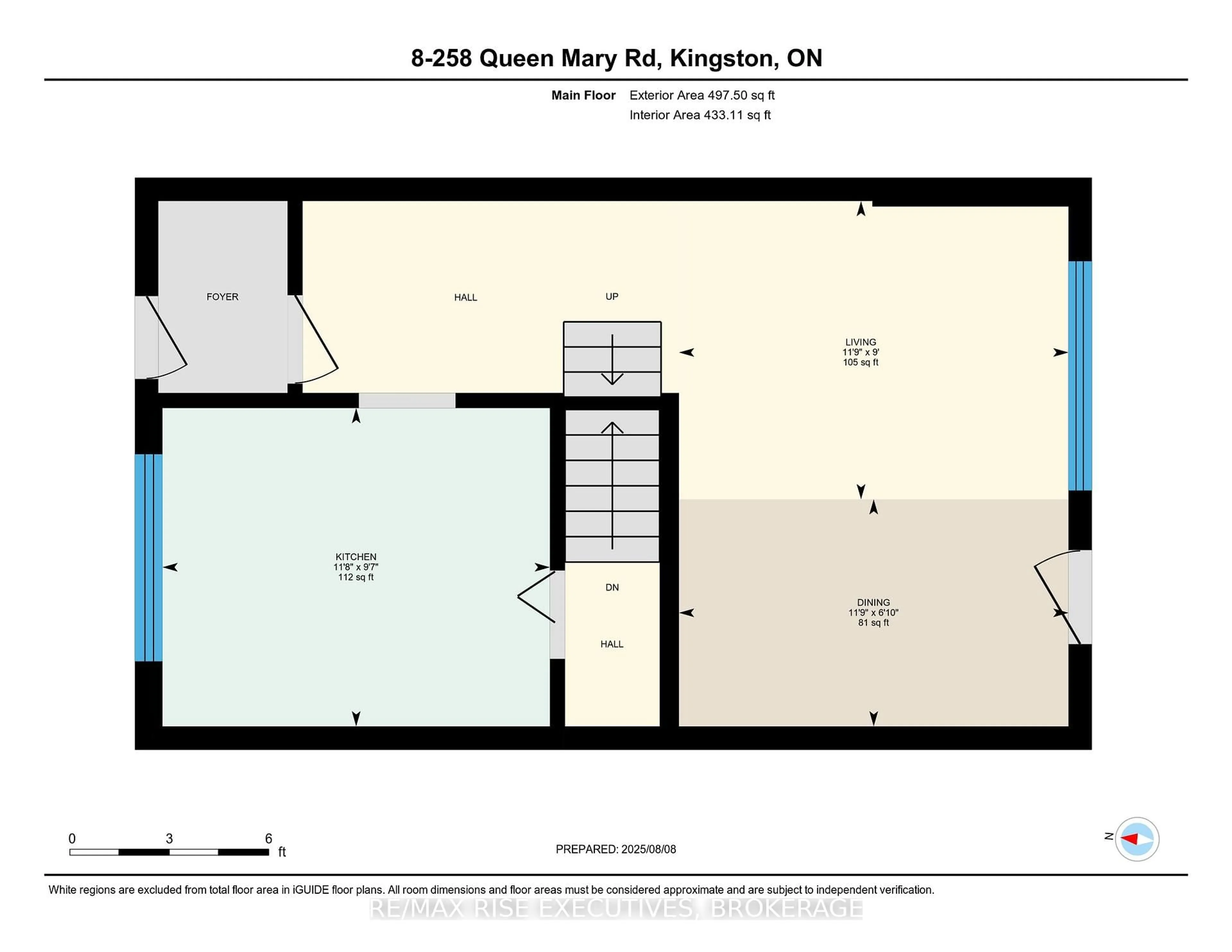 Floor plan for 258 Queen Mary Rd #8, Kingston Ontario K7M 2B2