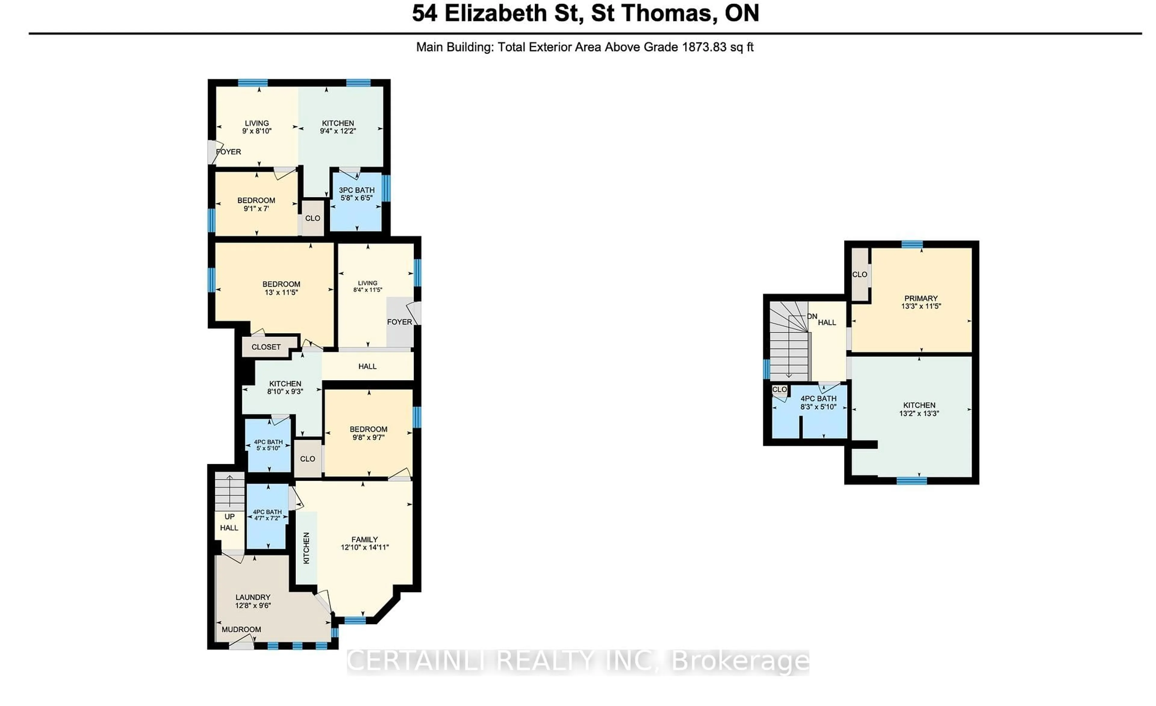 Floor plan for 54 Elizabeth St, St. Thomas Ontario N5R 2X1