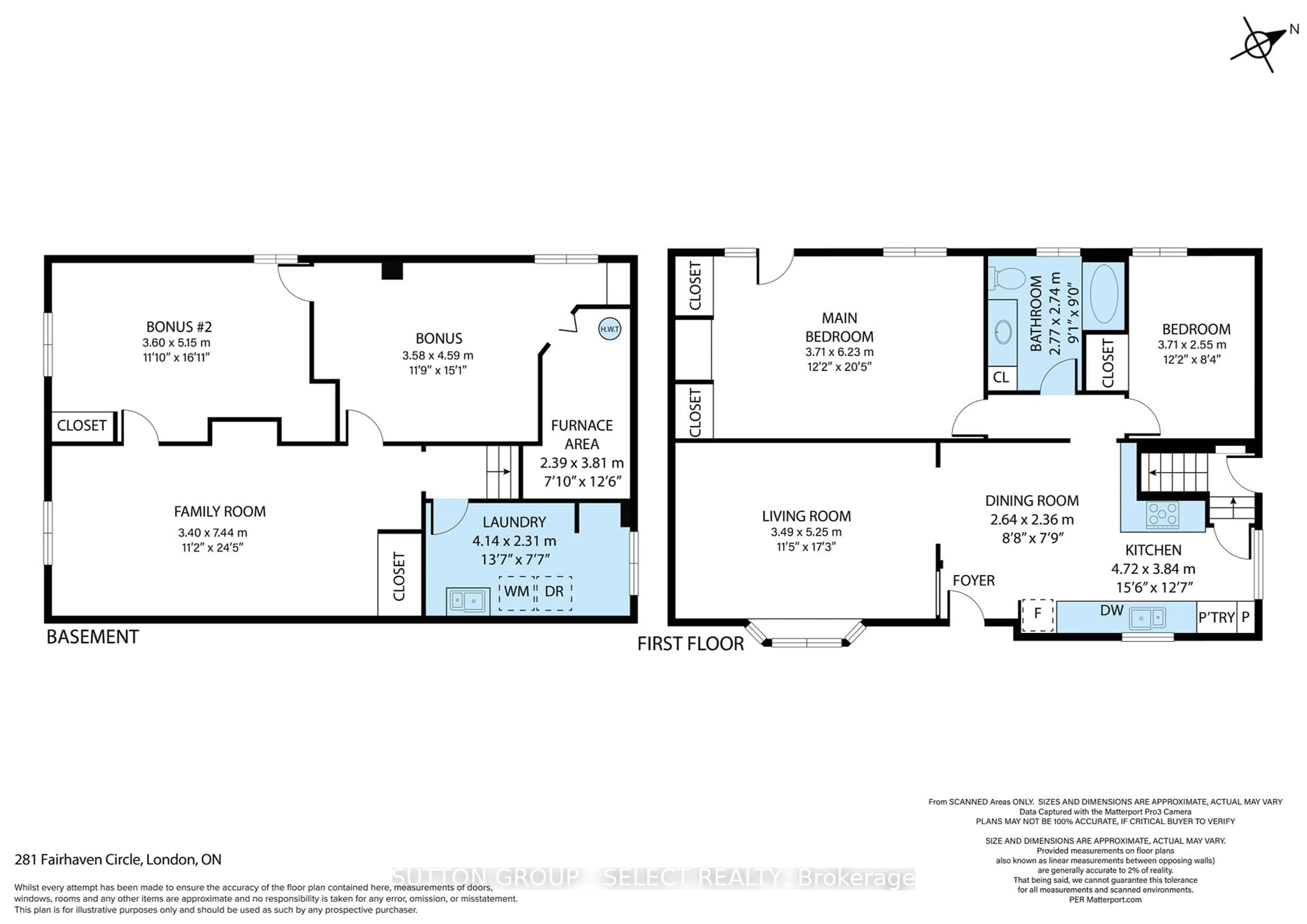 Floor plan for 281 Fairhaven Circ, London East Ontario N5W 1E4
