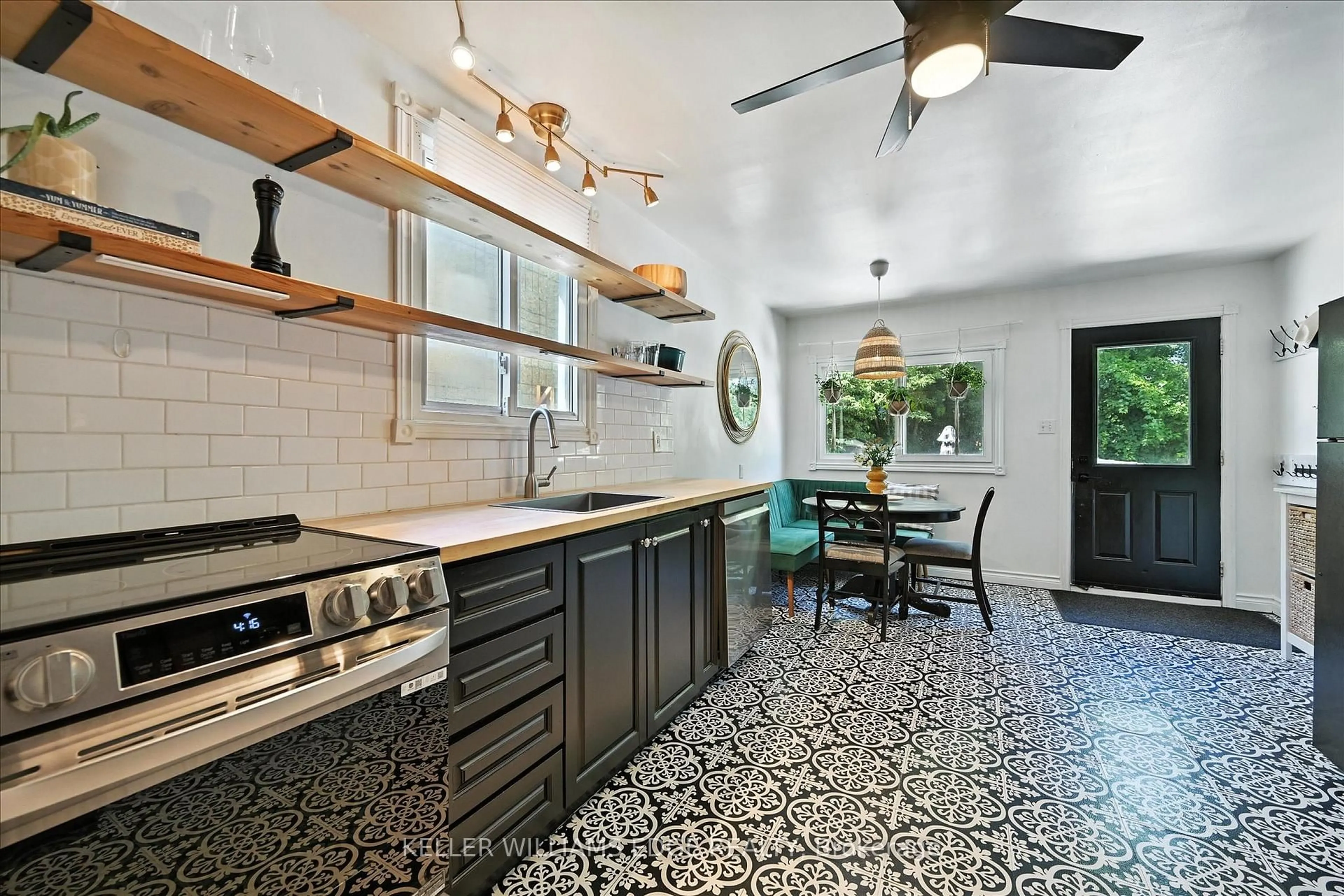 Contemporary kitchen, ceramic/tile floor for 94 Royal Ave, Hamilton Ontario L8S 2C5
