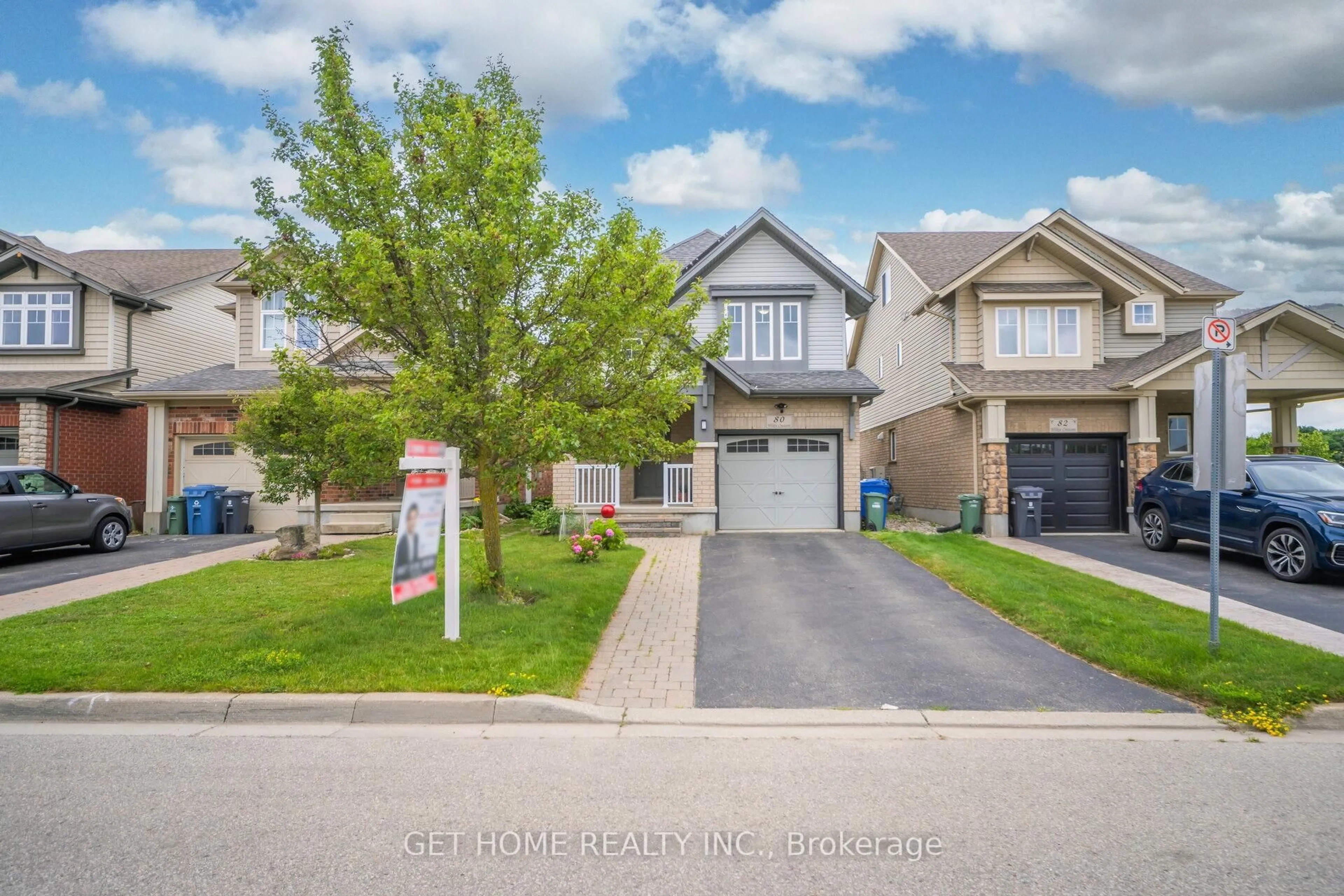 A pic from outside/outdoor area/front of a property/back of a property/a pic from drone, street for 80 Wilkie Cres, Guelph Ontario N1L 0C4