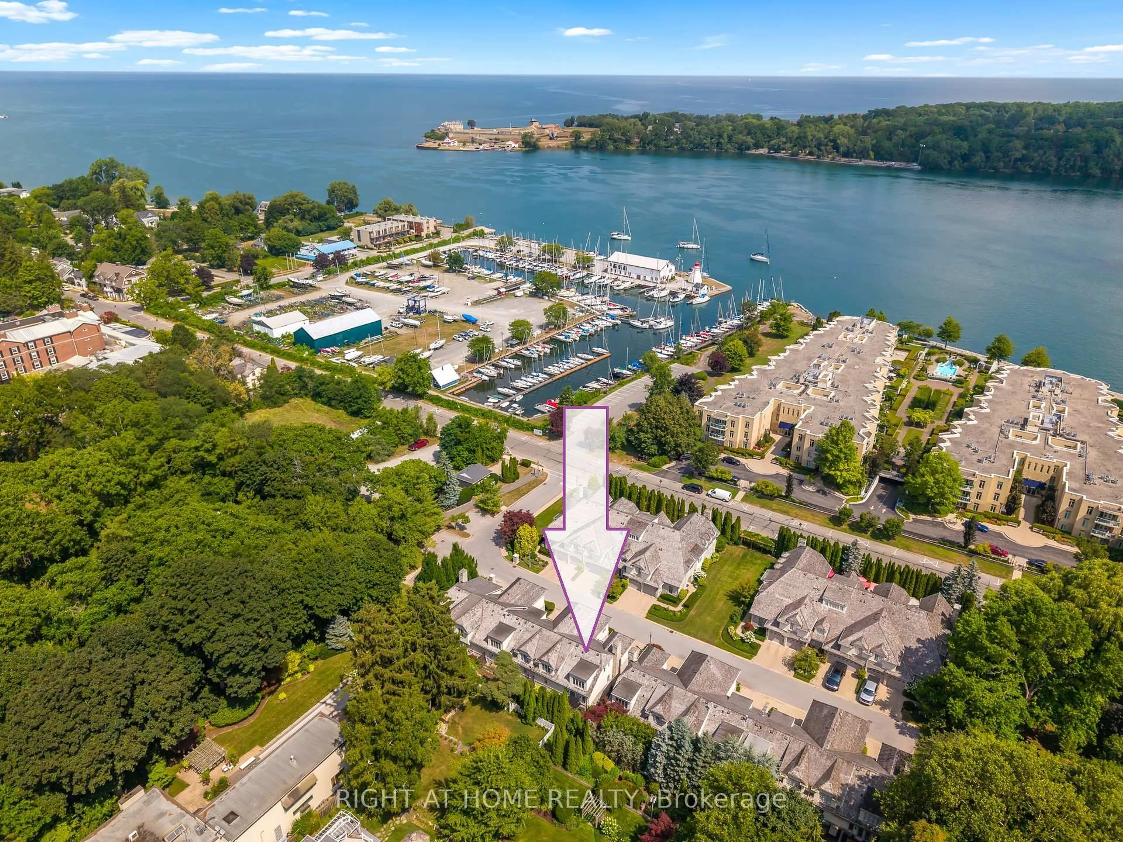A pic from outside/outdoor area/front of a property/back of a property/a pic from drone, water/lake/river/ocean view for 222 Ricardo St #10, Niagara-on-the-Lake Ontario L0S 1J0