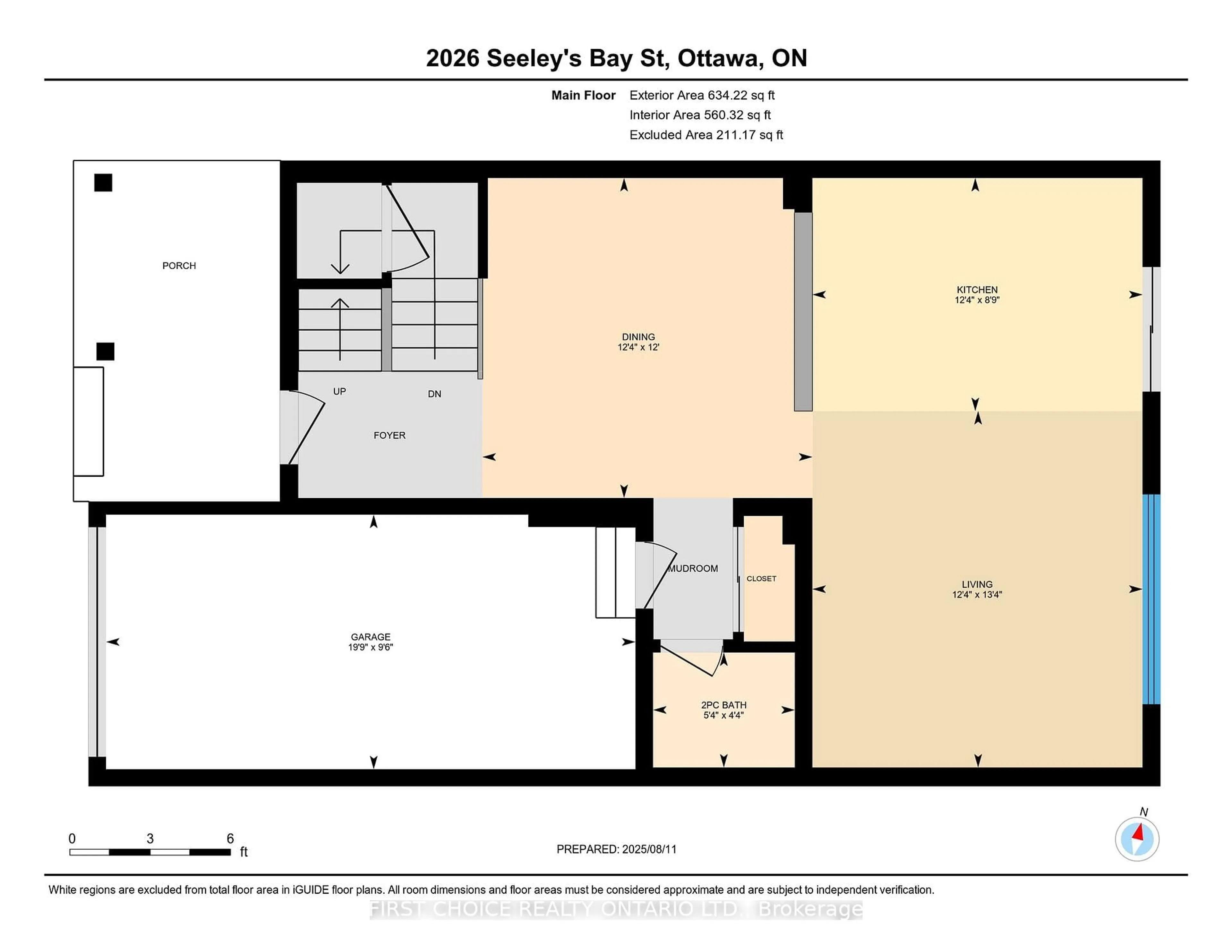 Floor plan for 2026 Seeley's Bay St, Ottawa Ontario K2J 6L3