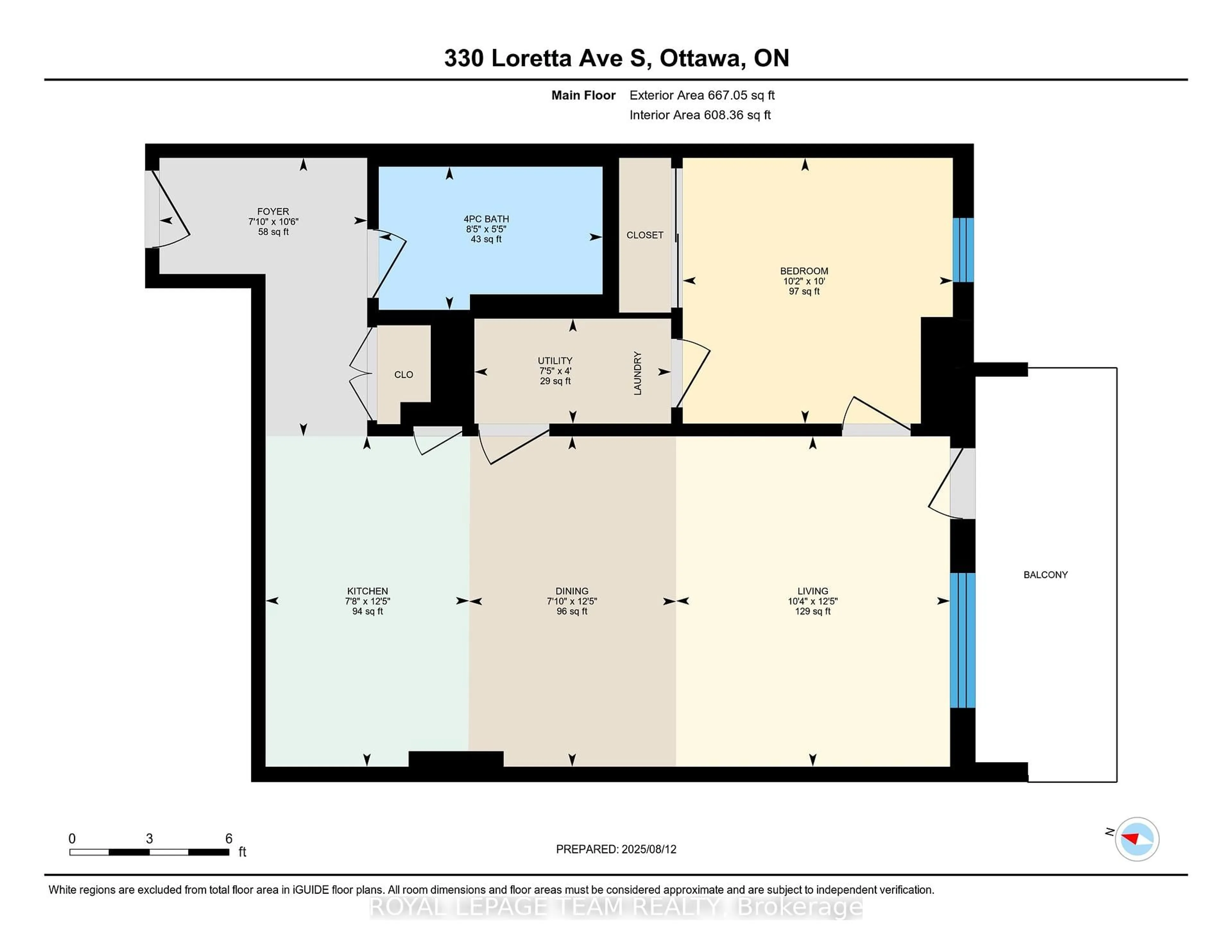 Floor plan for 330 Loretta Ave #510, Ottawa Ontario K1S 4E8