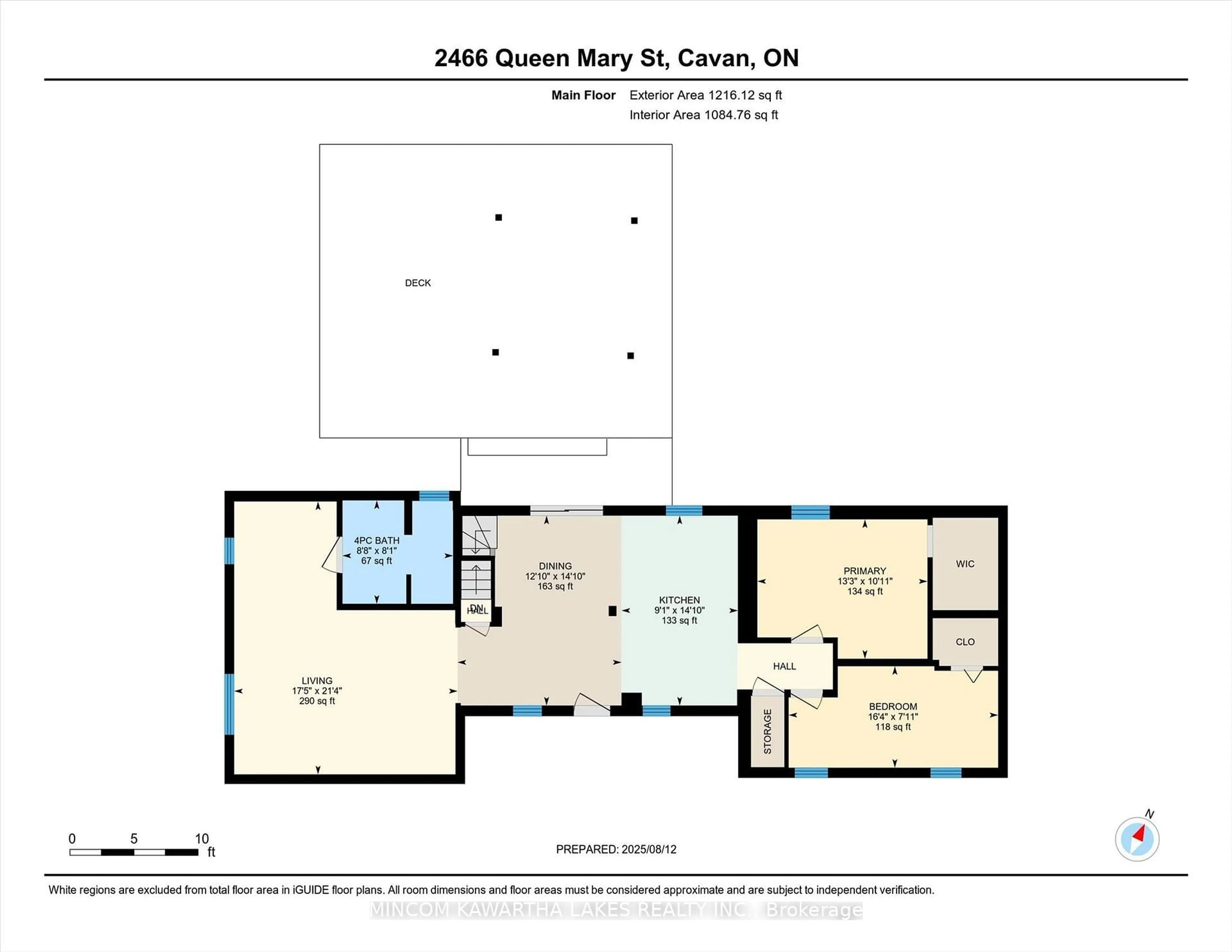 Floor plan for 2466 Queen Mary St, Cavan Monaghan Ontario L0A 1C0