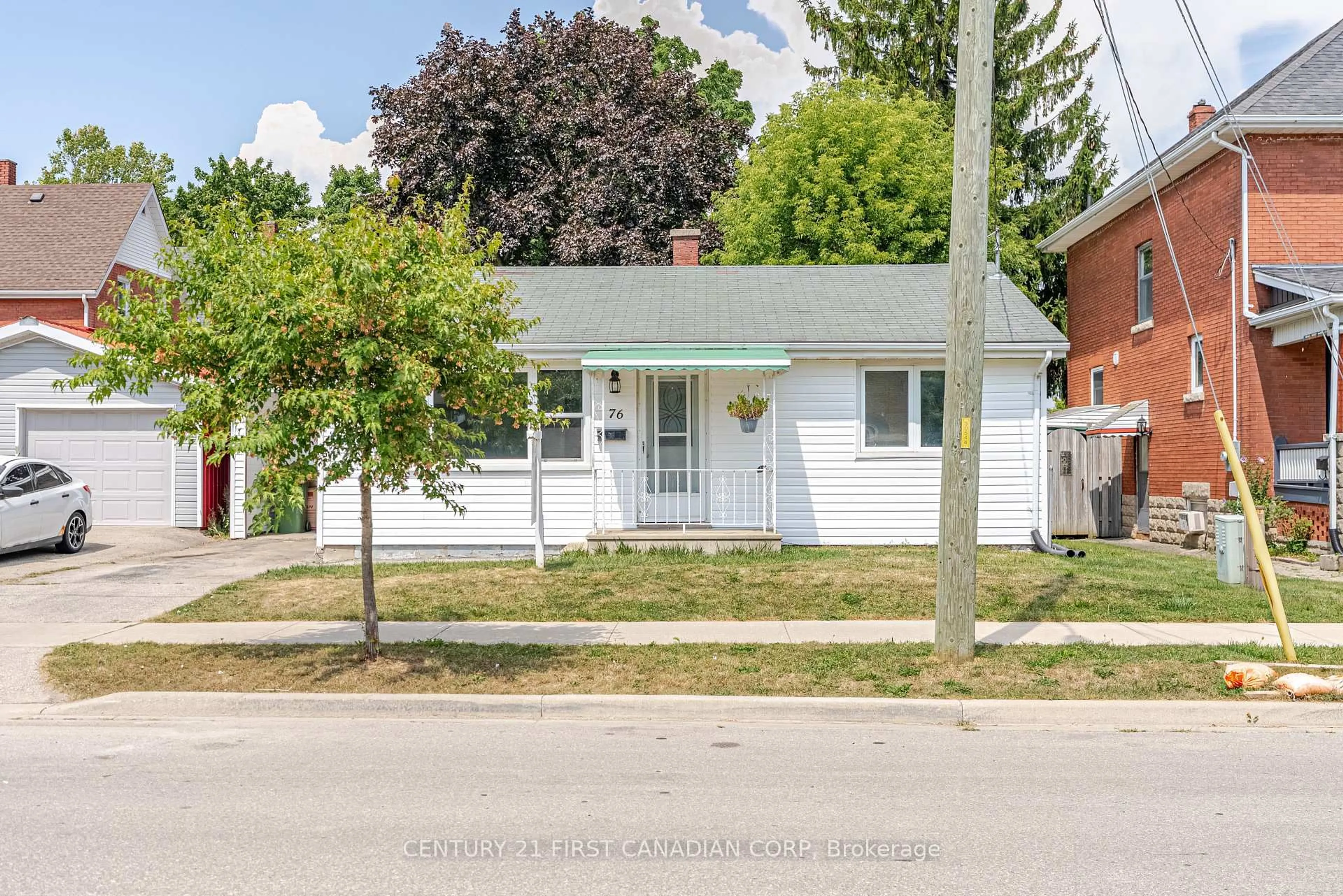 Home with brick exterior material, street for 76 Myrtle St, St. Thomas Ontario N5R 2G1