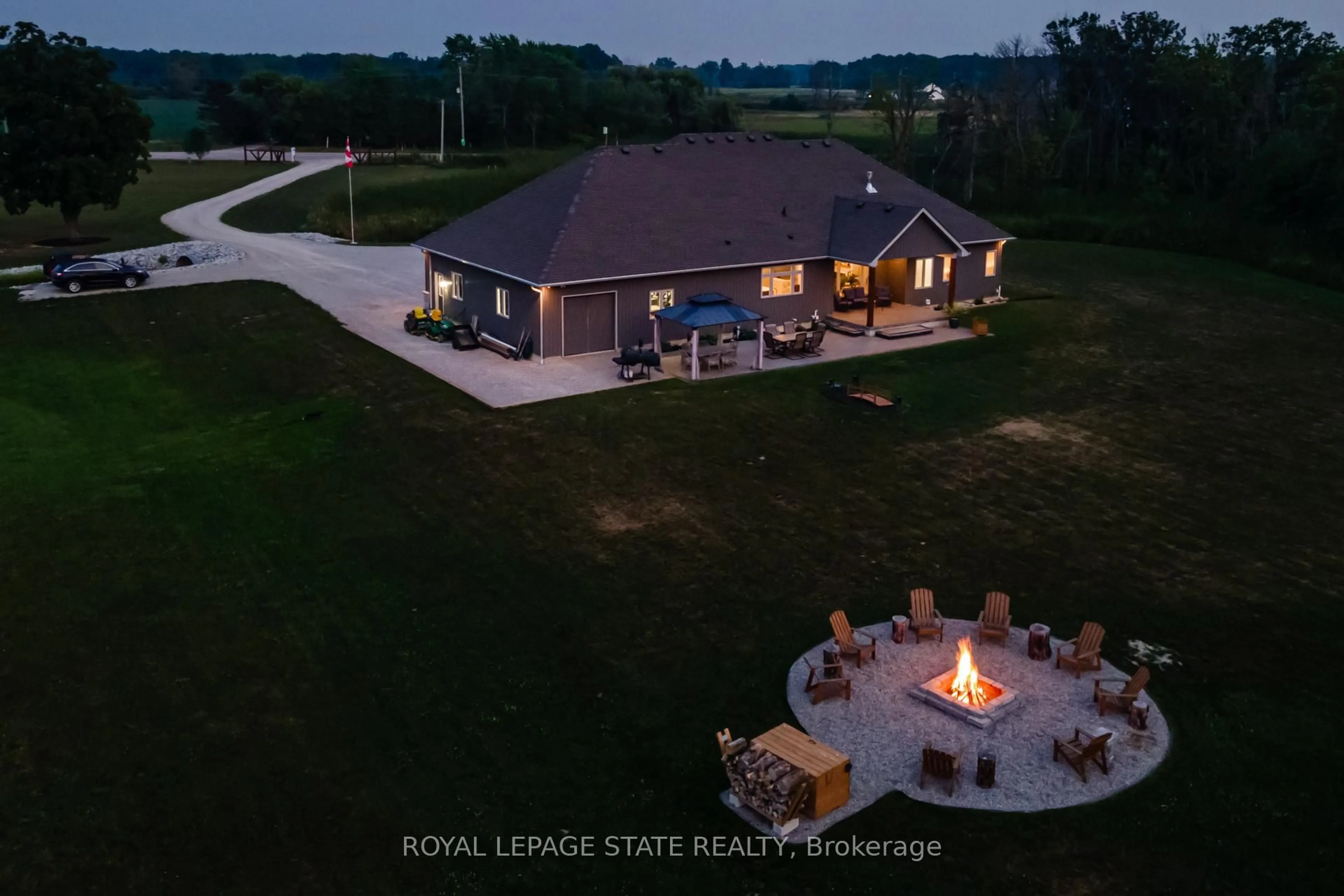 A pic from outside/outdoor area/front of a property/back of a property/a pic from drone, water/lake/river/ocean view for 6103 ON-3 Hwy Rd, Haldimand Ontario N0A 1C0