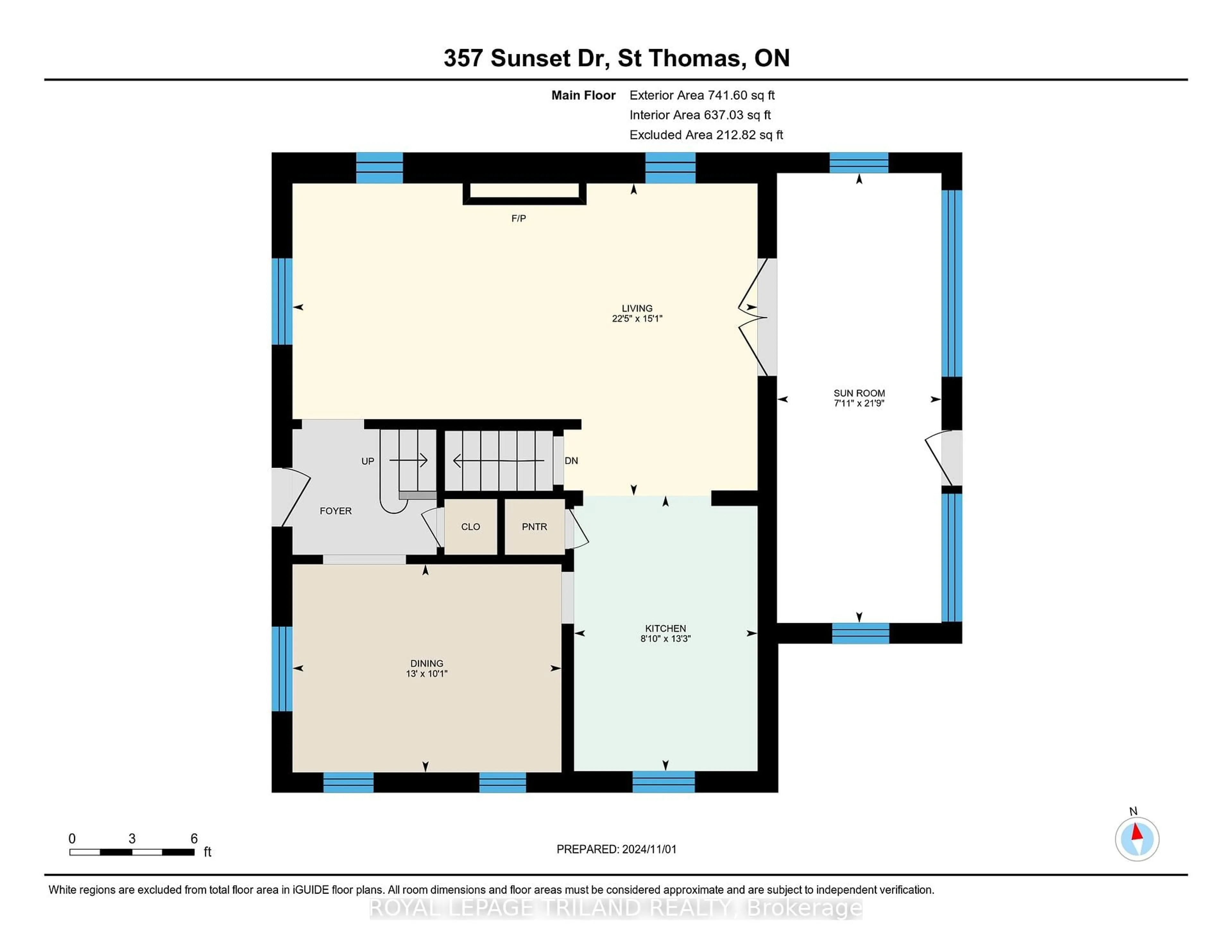 Floor plan for 357 Sunset Dr, Central Elgin Ontario N5R 3C6