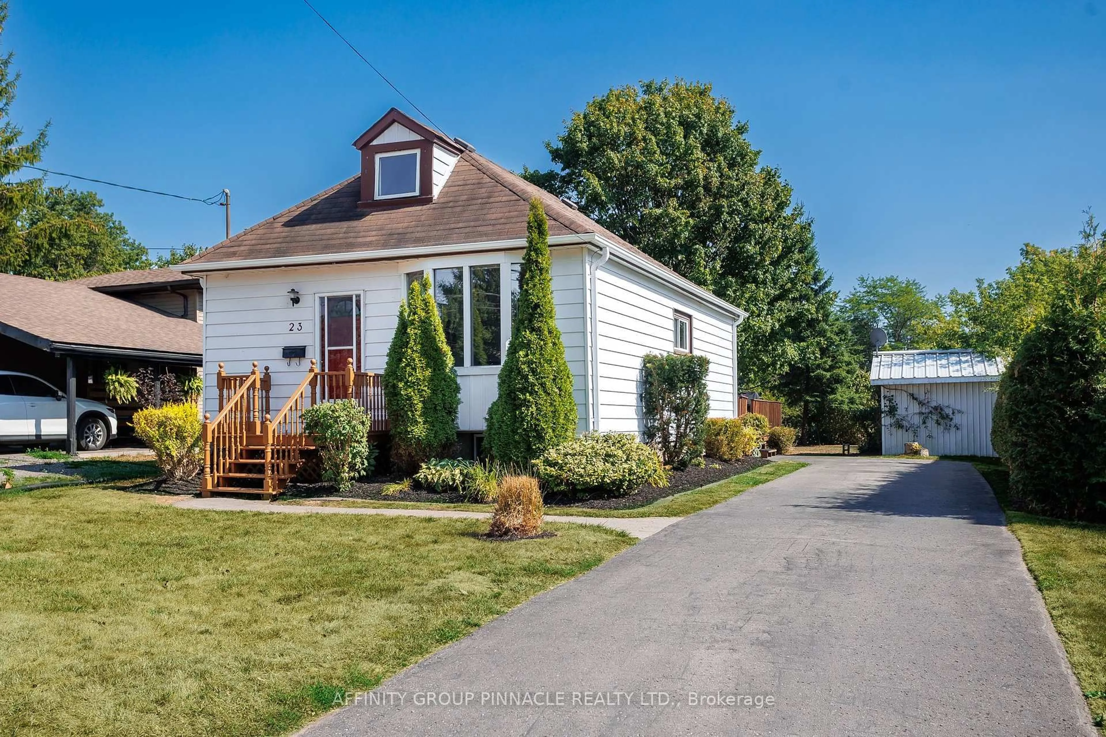 Home with vinyl exterior material, street for 23 Riverview Rd, Kawartha Lakes Ontario K9V 1B2