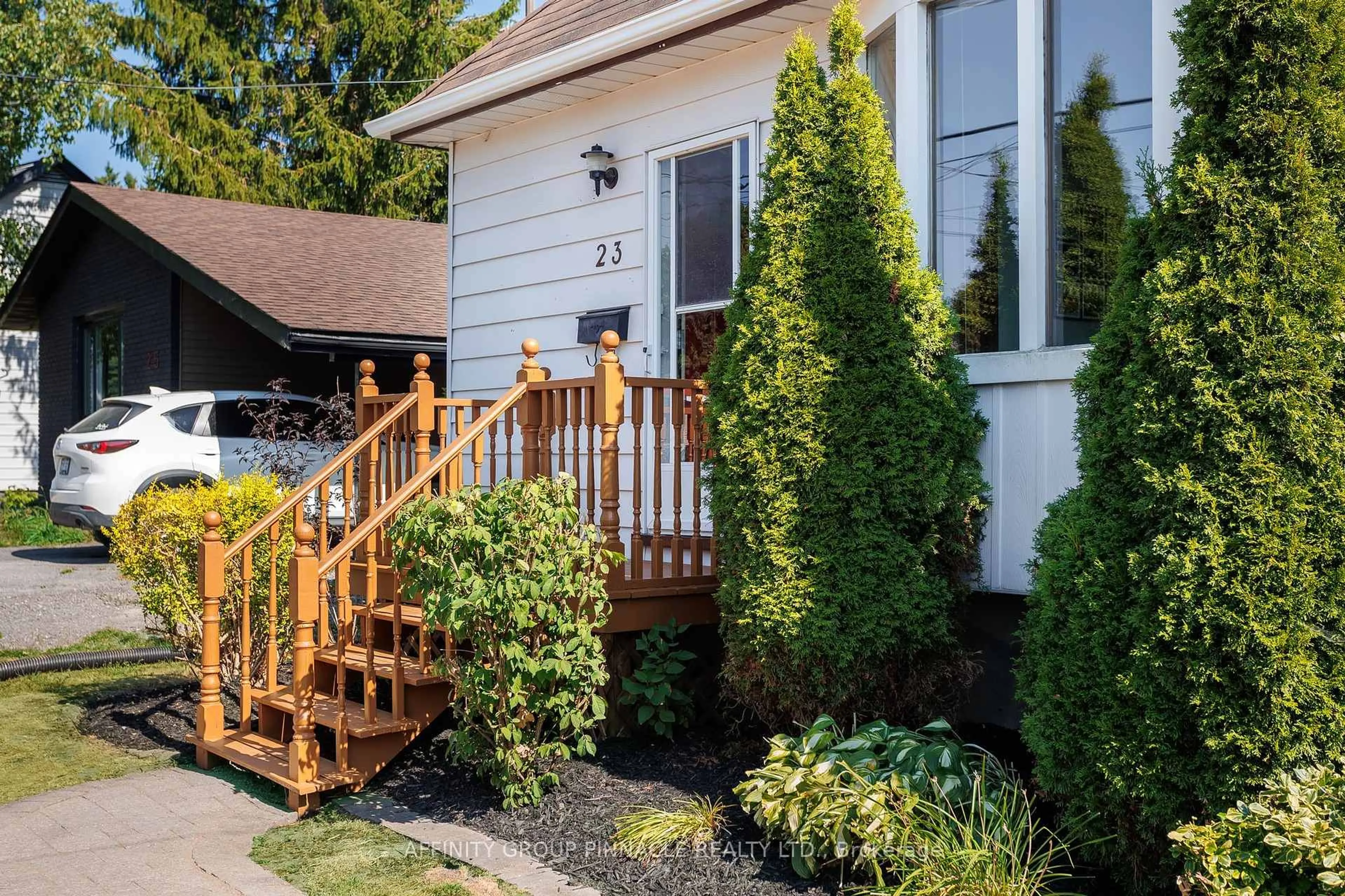 Patio, street for 23 Riverview Rd, Kawartha Lakes Ontario K9V 1B2
