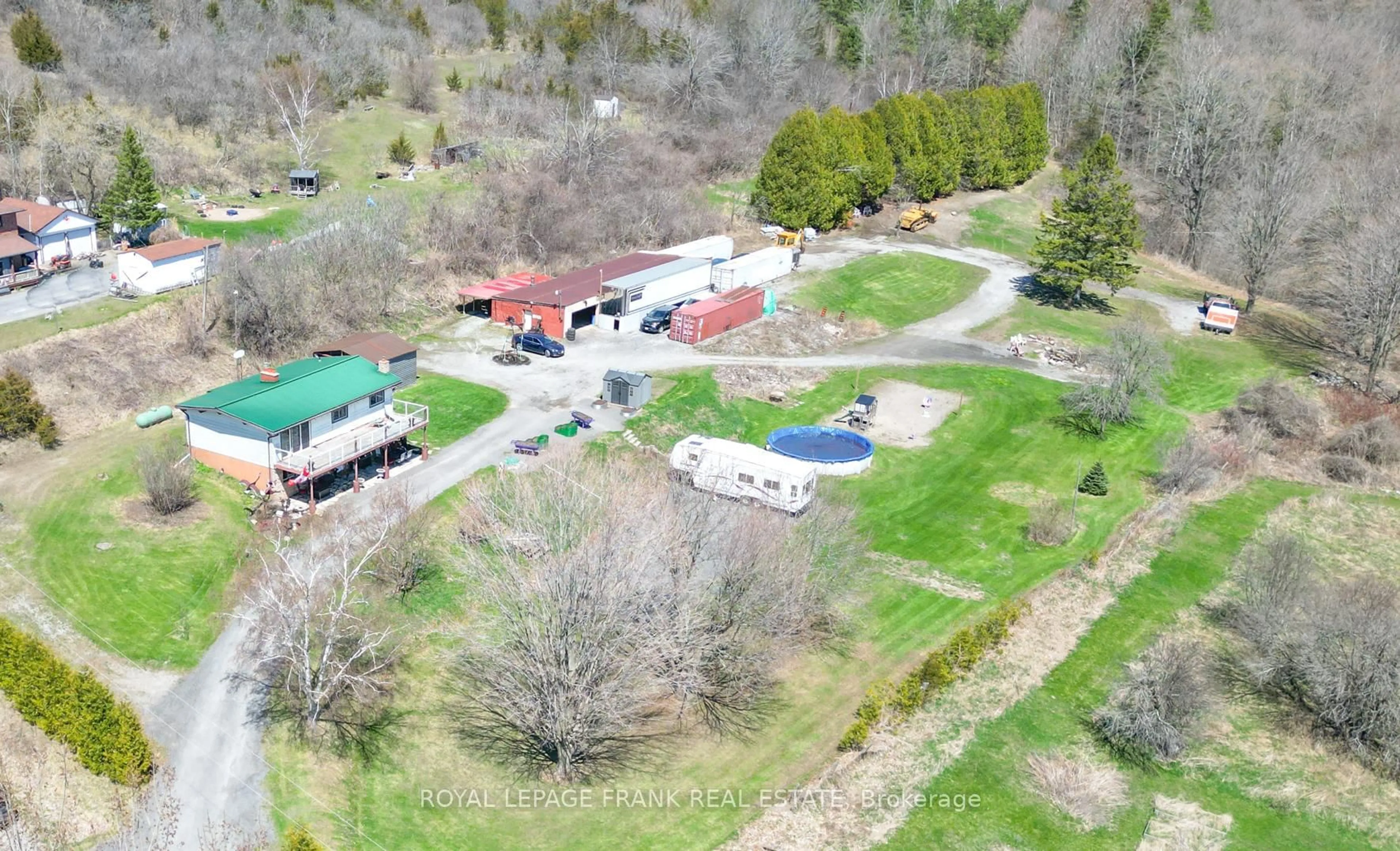 A pic from outside/outdoor area/front of a property/back of a property/a pic from drone, mountain view for 119 Usborne Rd, Alnwick/Haldimand Ontario K0K 1S0