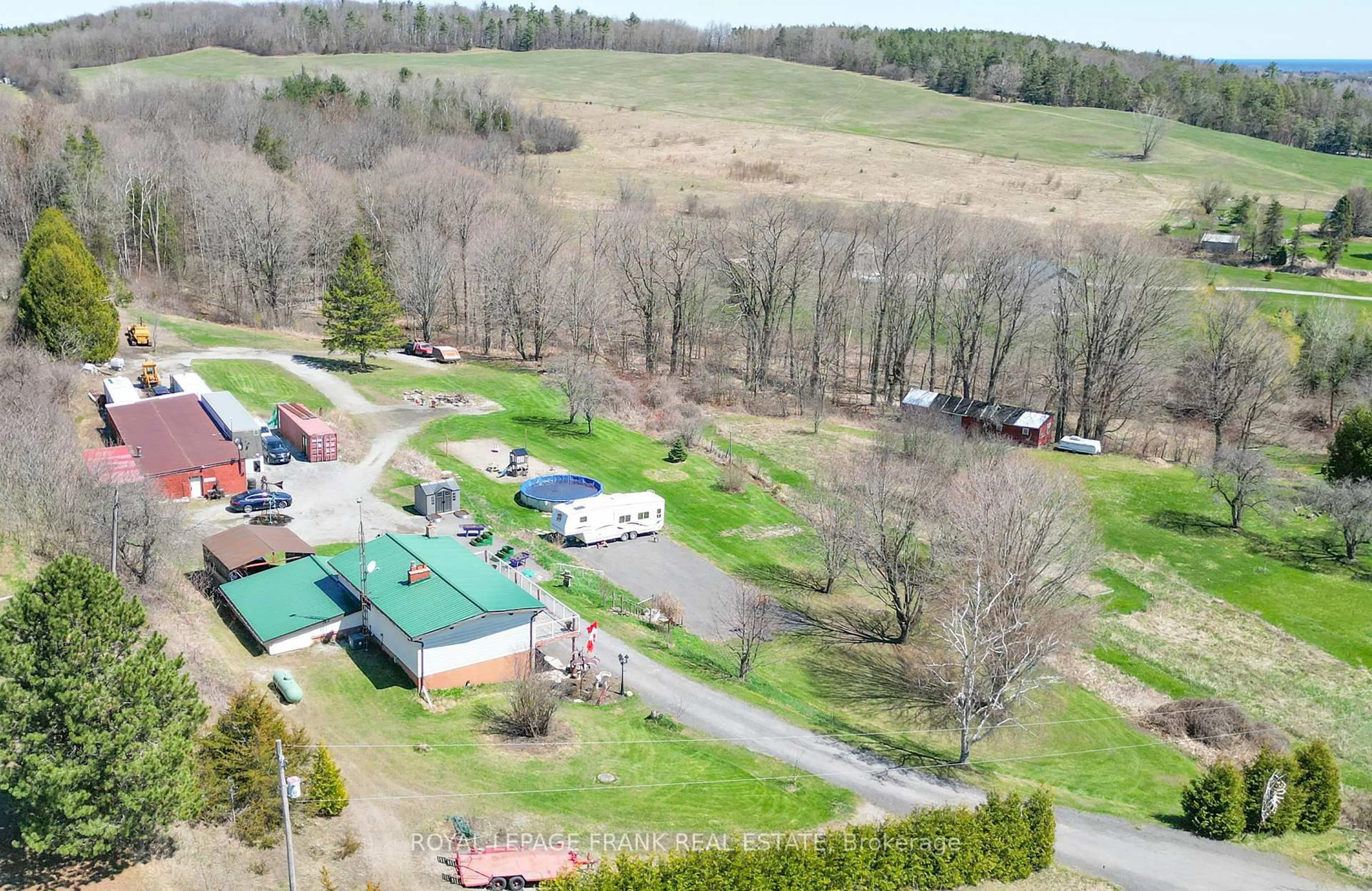A pic from outside/outdoor area/front of a property/back of a property/a pic from drone, mountain view for 119 Usborne Rd, Alnwick/Haldimand Ontario K0K 1S0