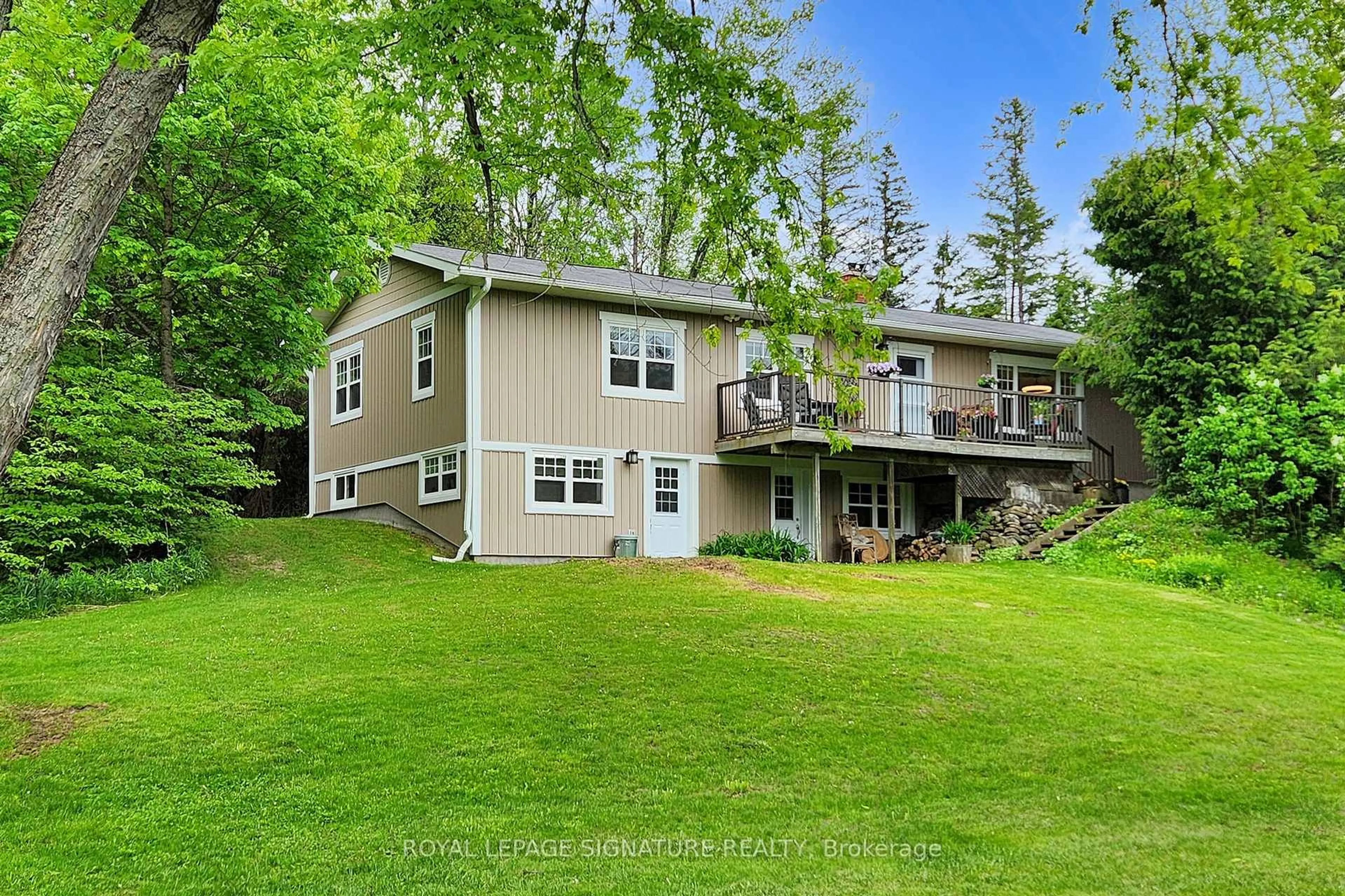 A pic from outside/outdoor area/front of a property/back of a property/a pic from drone, water/lake/river/ocean view for 120 HWY 7A, Cavan Monaghan Ontario L0A 1C0