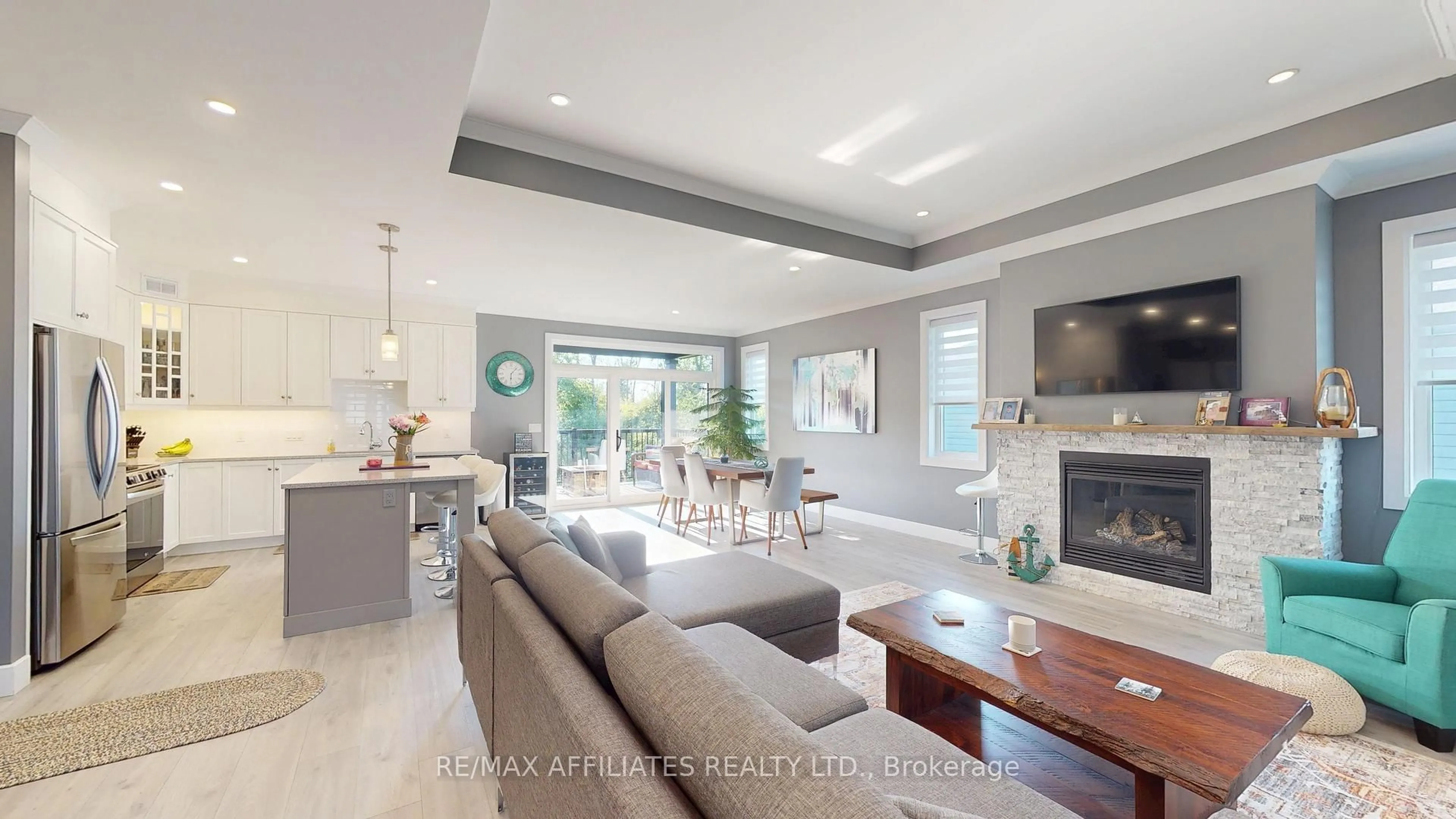 Living room with furniture, ceramic/tile floor for 1066 Shearer Dr, Brockville Ontario K6V 7K1