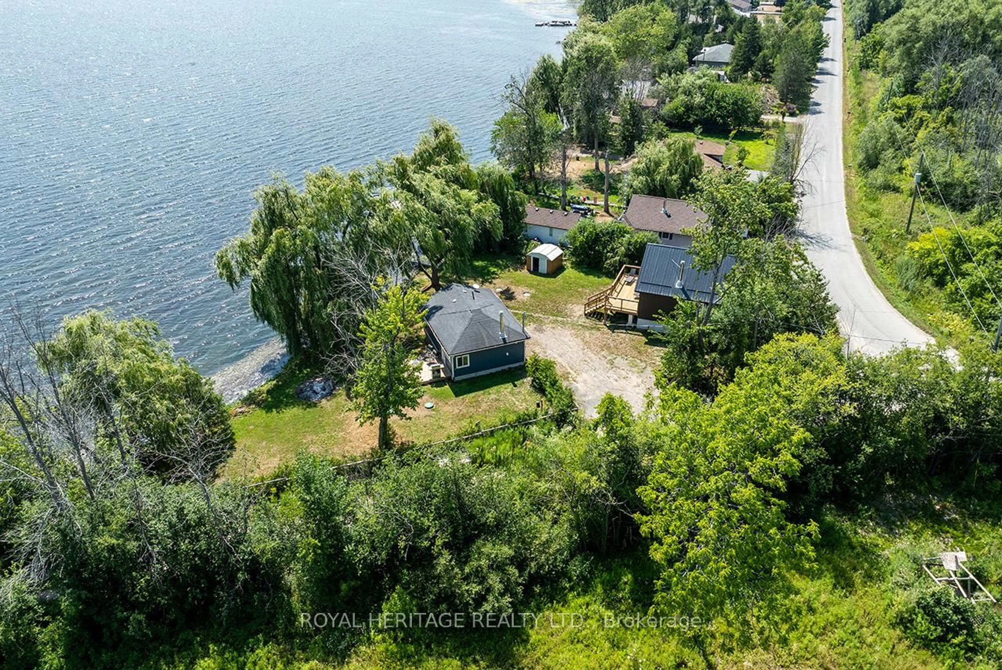 A pic from outside/outdoor area/front of a property/back of a property/a pic from drone, water/lake/river/ocean view for 441 Hannah Rd, Otonabee-South Monaghan Ontario K0L 1B0