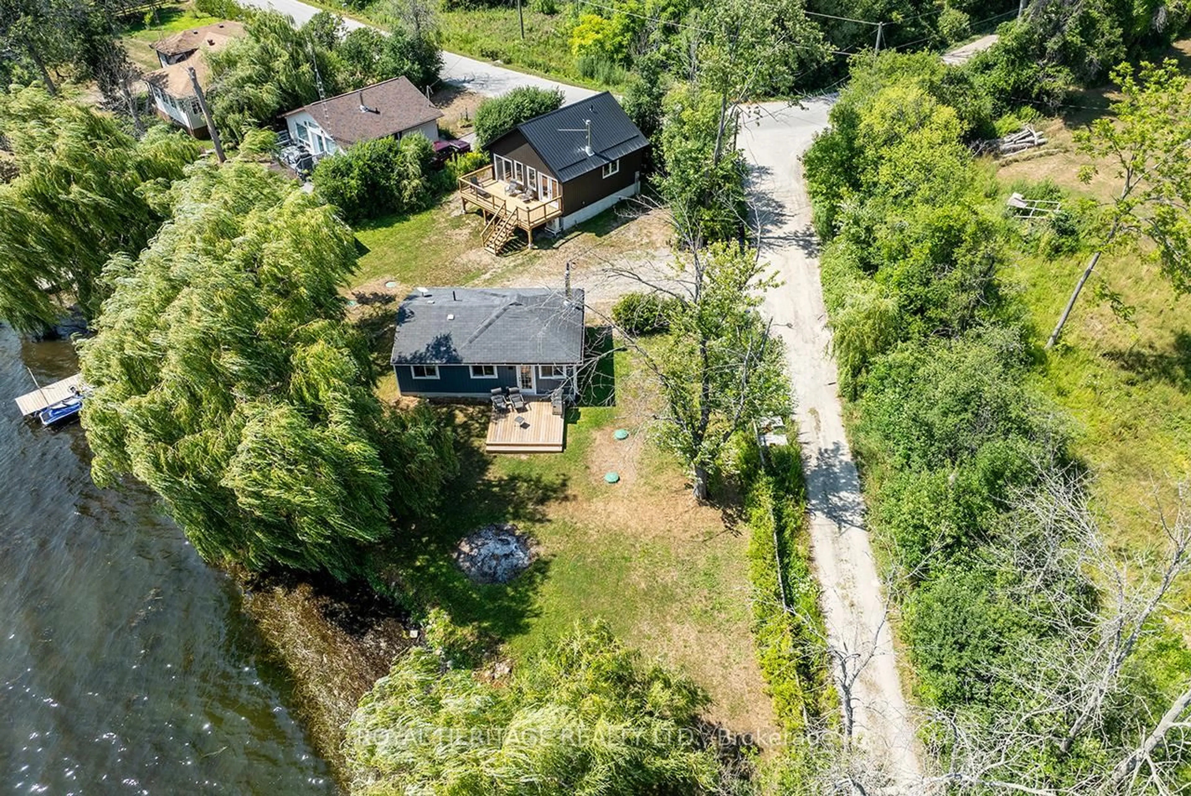 A pic from outside/outdoor area/front of a property/back of a property/a pic from drone, water/lake/river/ocean view for 441 Hannah Rd, Otonabee-South Monaghan Ontario K0L 1B0