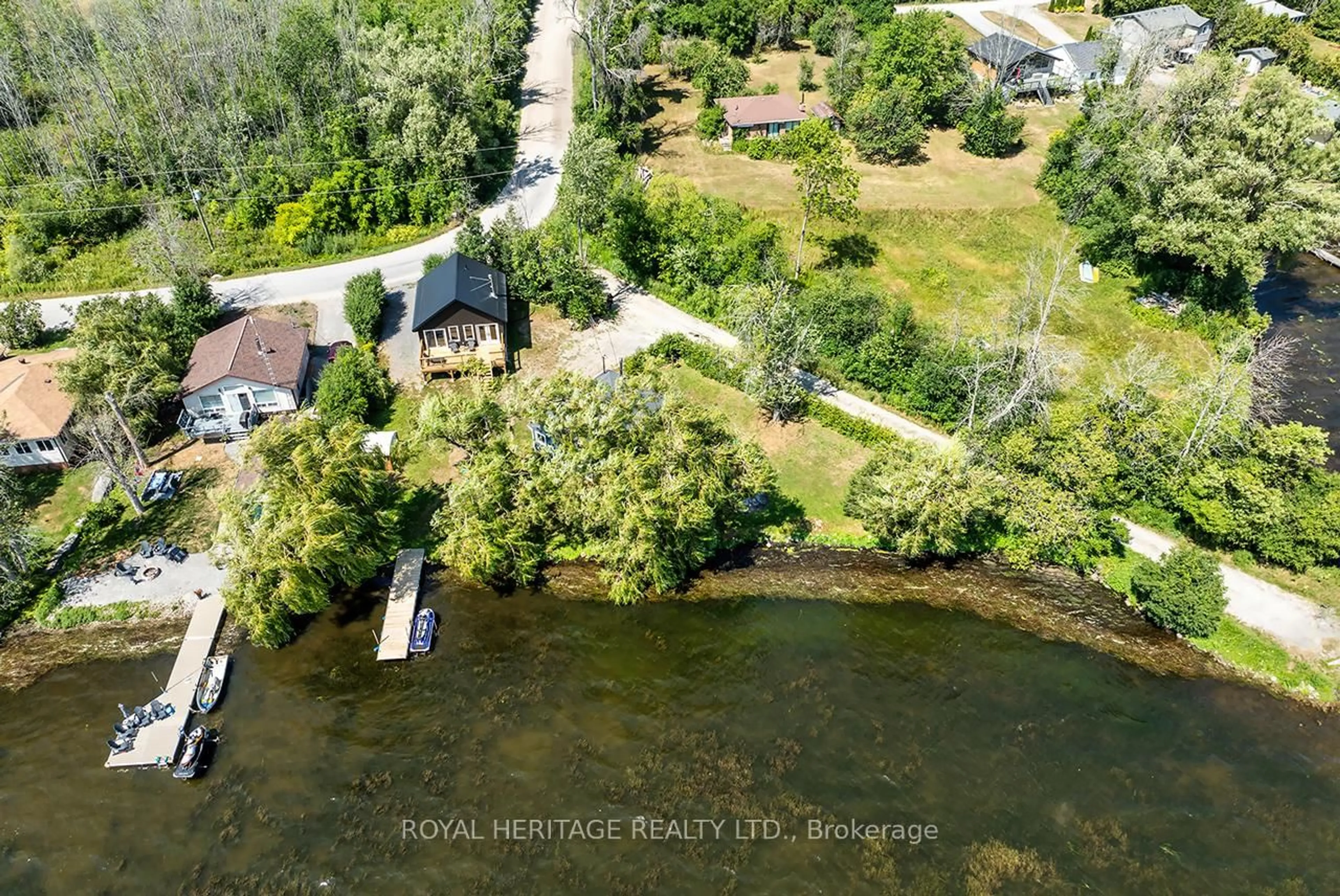 A pic from outside/outdoor area/front of a property/back of a property/a pic from drone, water/lake/river/ocean view for 441 Hannah Rd, Otonabee-South Monaghan Ontario K0L 1B0