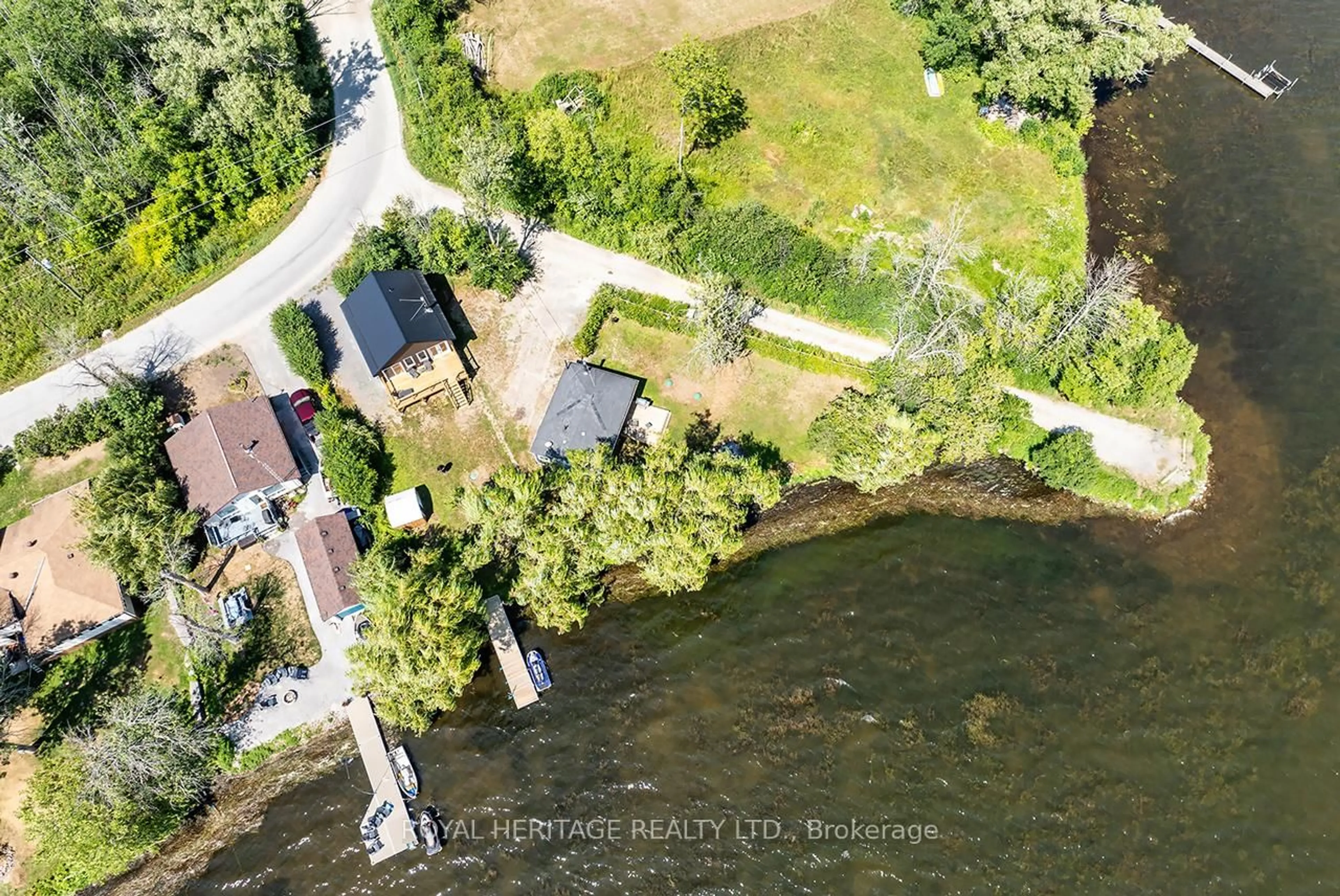 A pic from outside/outdoor area/front of a property/back of a property/a pic from drone, water/lake/river/ocean view for 441 Hannah Rd, Otonabee-South Monaghan Ontario K0L 1B0