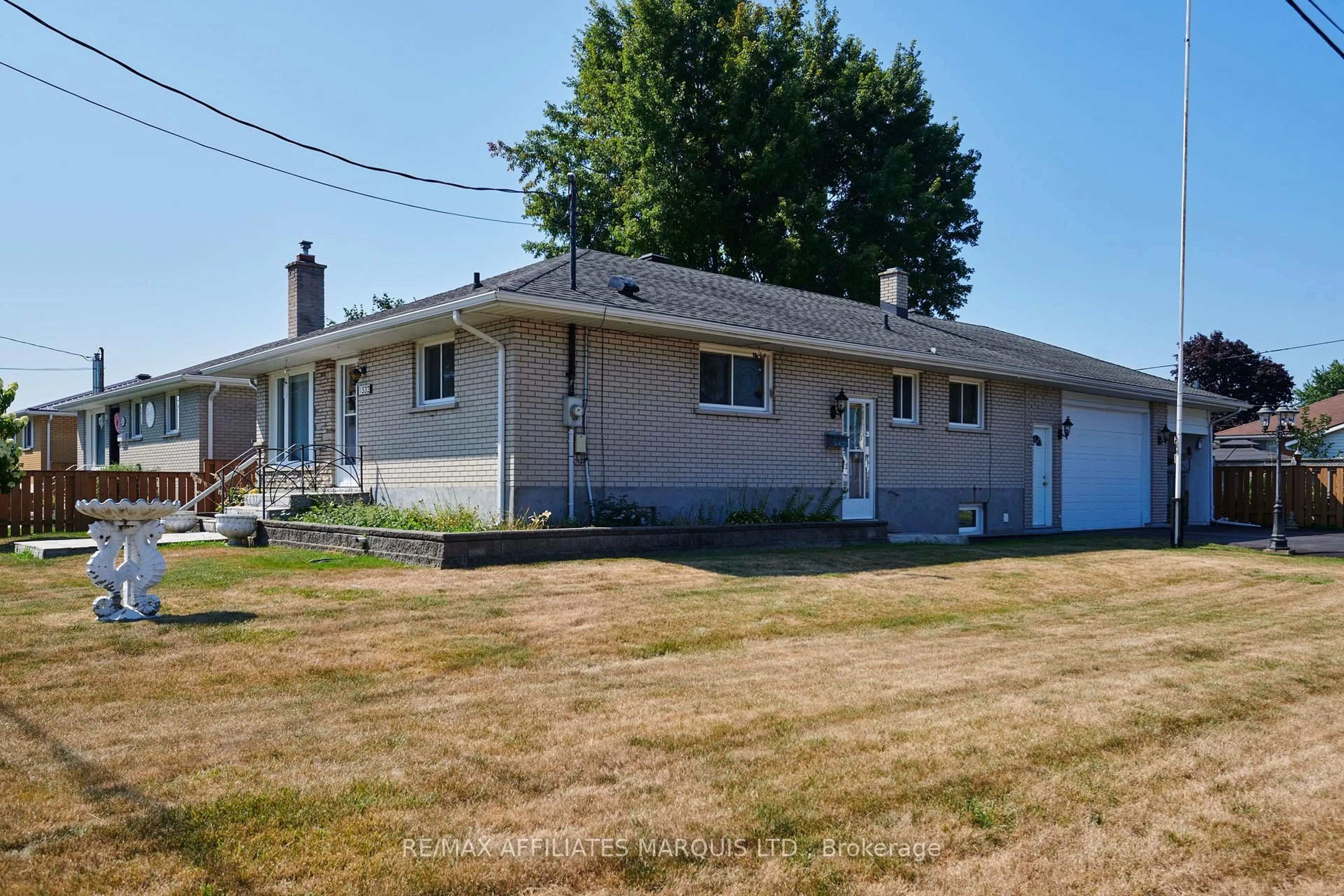 A pic from outside/outdoor area/front of a property/back of a property/a pic from drone, street for 1332 St Michel Ave, Cornwall Ontario K6H 3M4