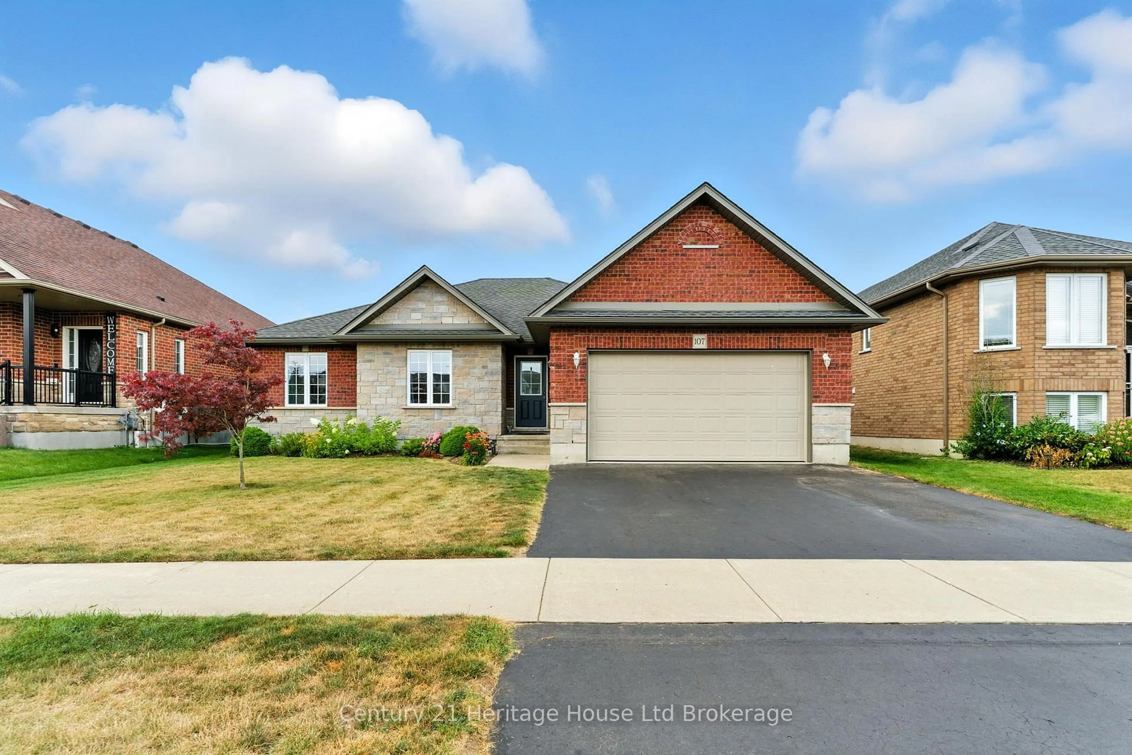 Home with brick exterior material, street for 107 Applewood St, Blandford-Blenheim Ontario N0J 1S0